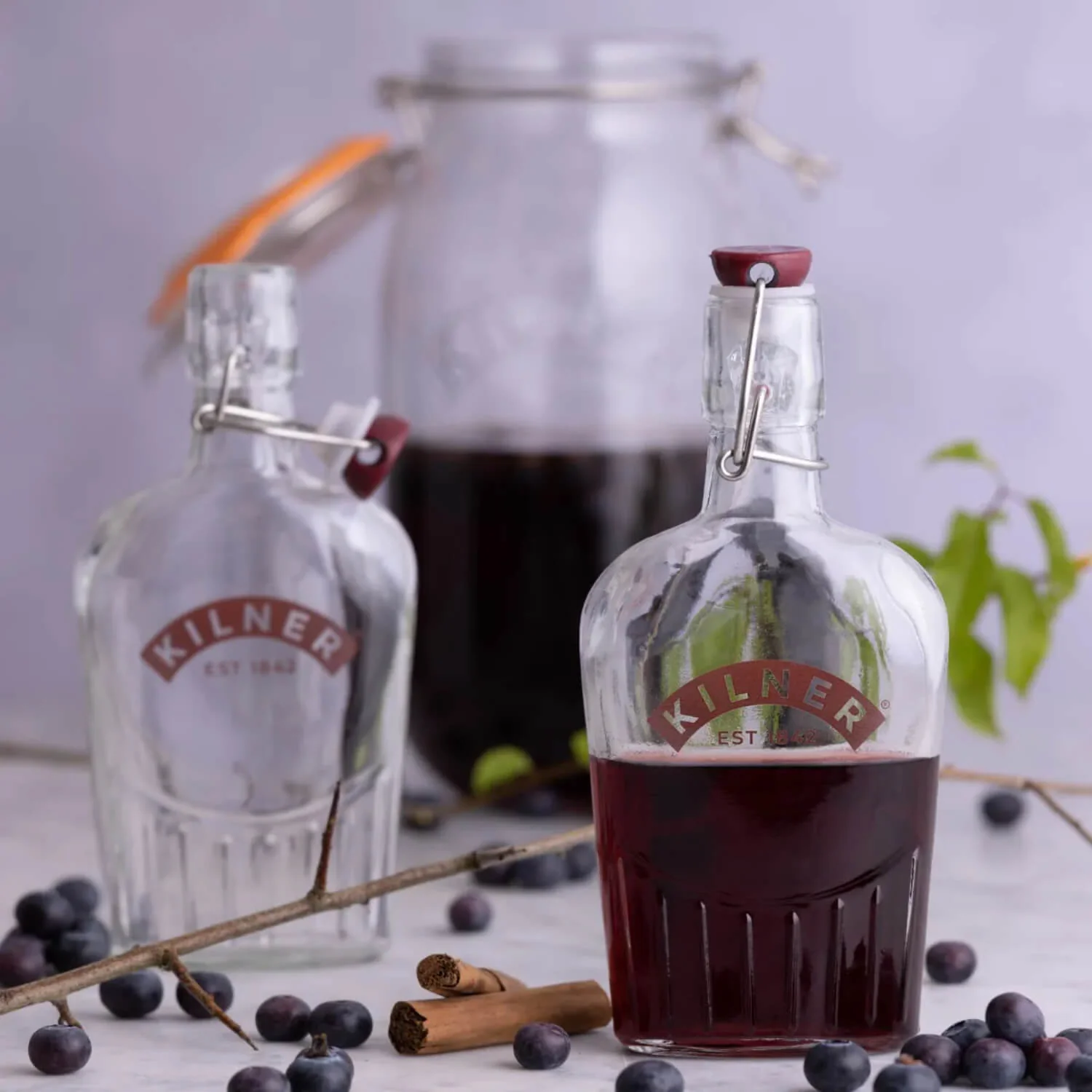 Kilner 300ml Clip Top Sloe Gin Bottle - Image 4
