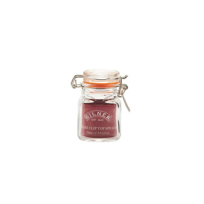 Kilner Glass Square Clip Top Spice Jar - 70ml - Image 3