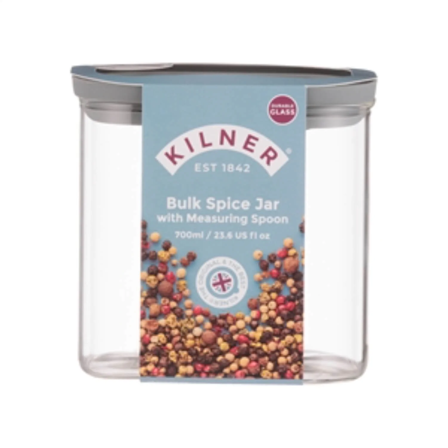 Kilner® Fresh Storage 700ml Spice Jar & Measuring Spoon - Image 3