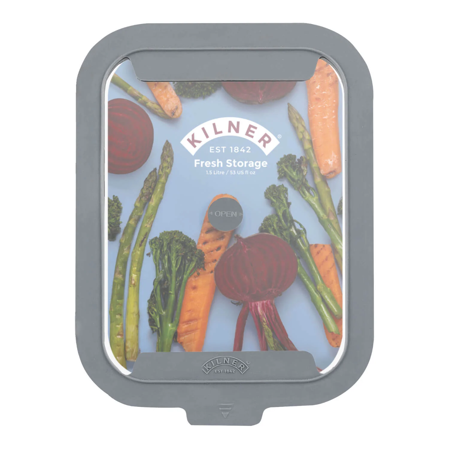 Kilner Fresh Storage Rectangular Food Container - 1.5 Litre - Image 2