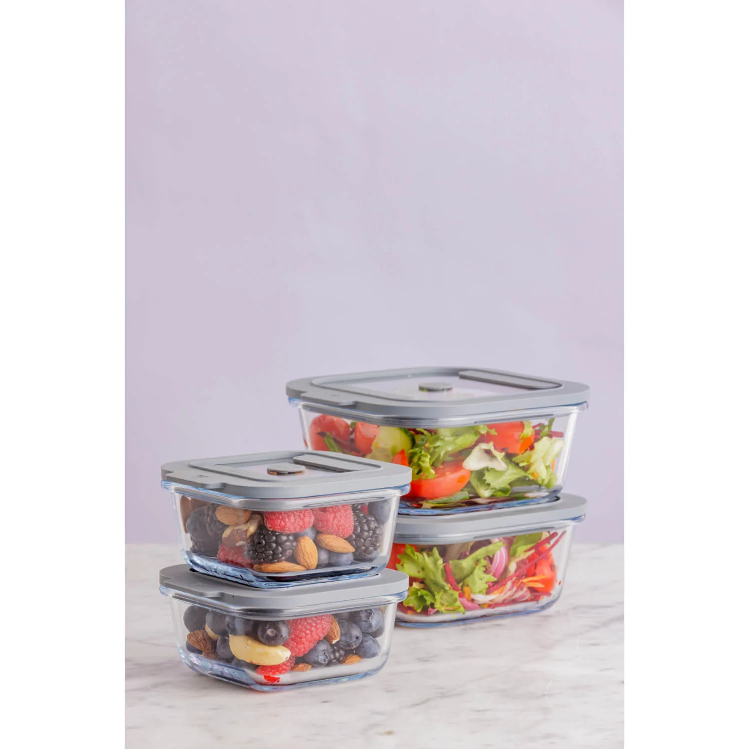 Kilner Fresh Storage Square Food Container - 0.8 Litre - Image 3