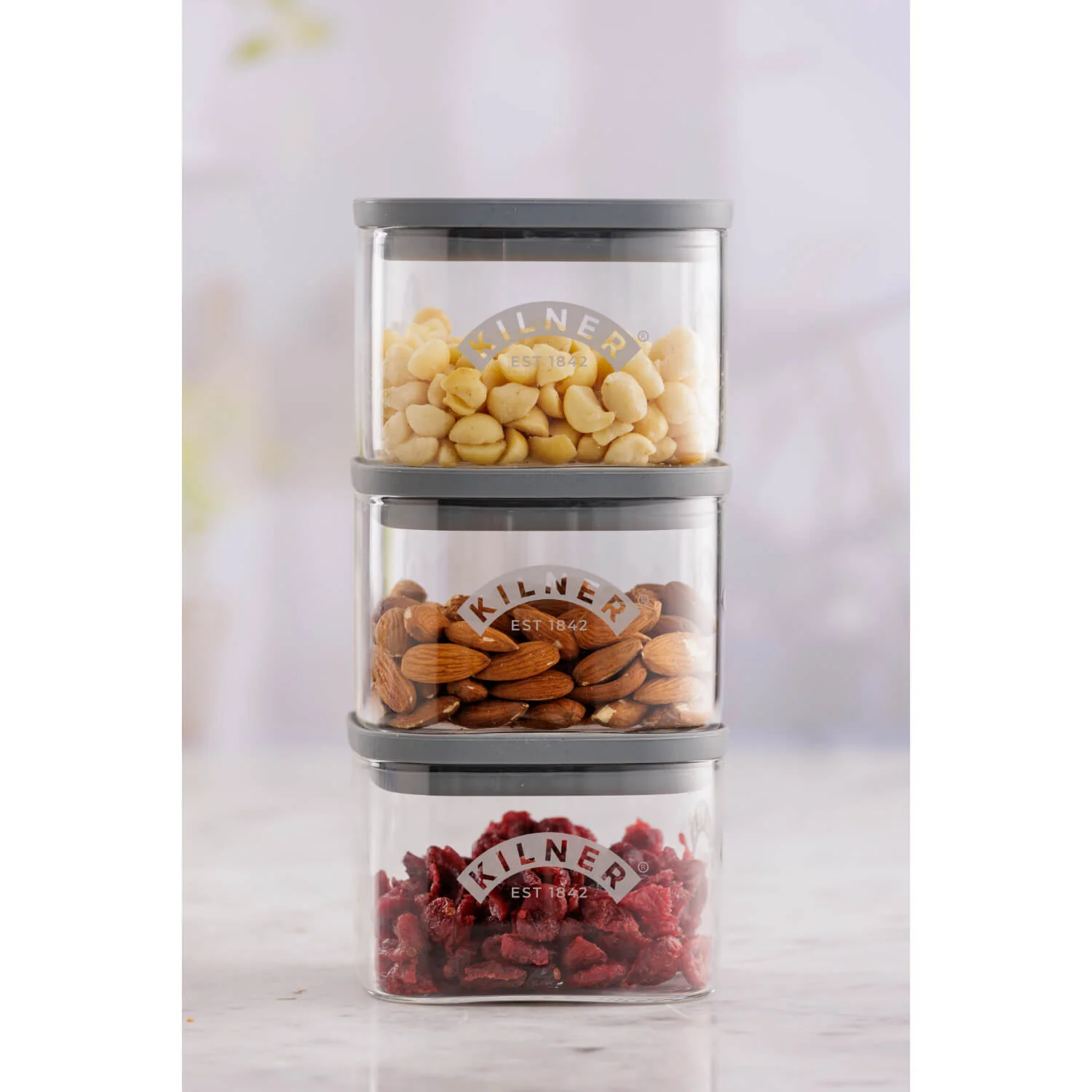 Kilner Fresh Storage Square Glass Jar - 0.5 Litre - Image 5