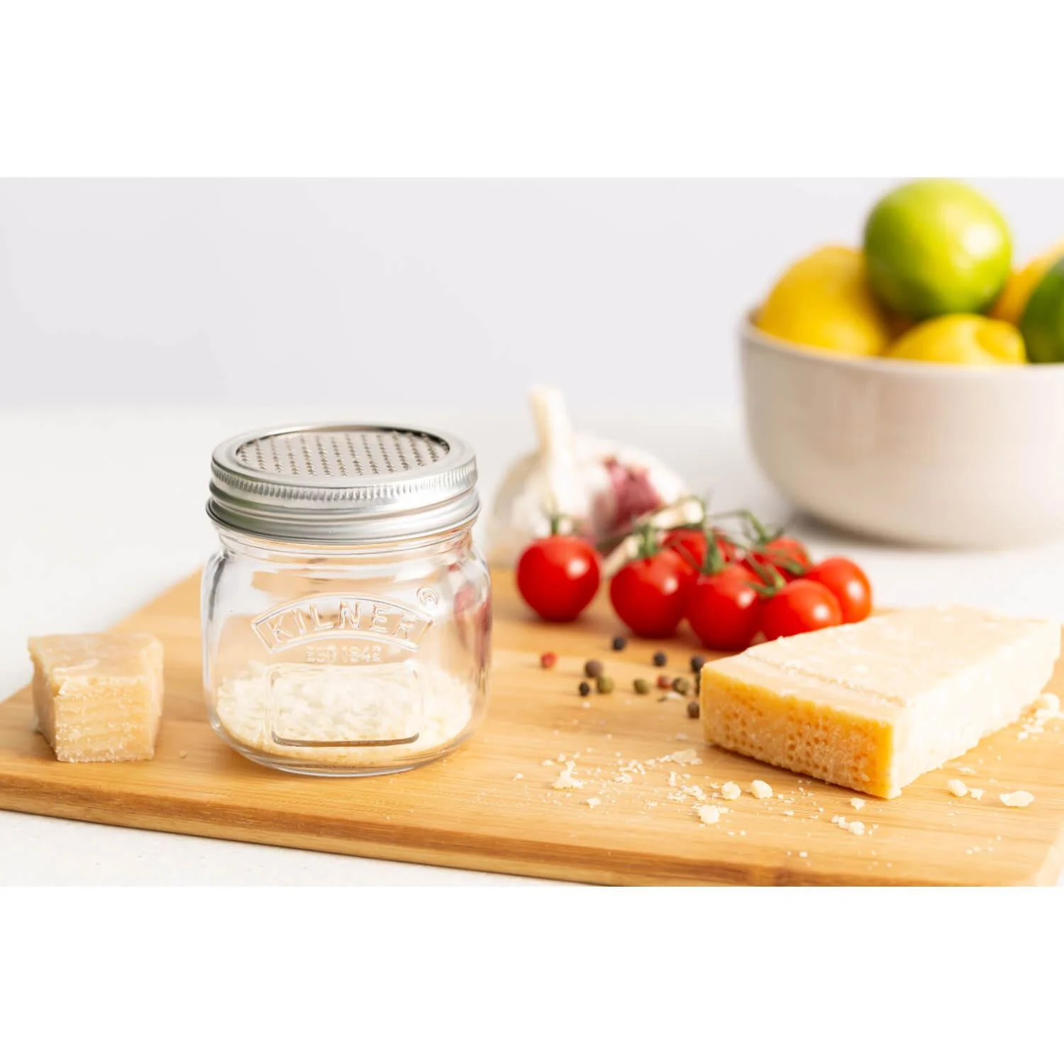 Kilner Glass Storage Jar with Grater Lid - 250ml - Image 6