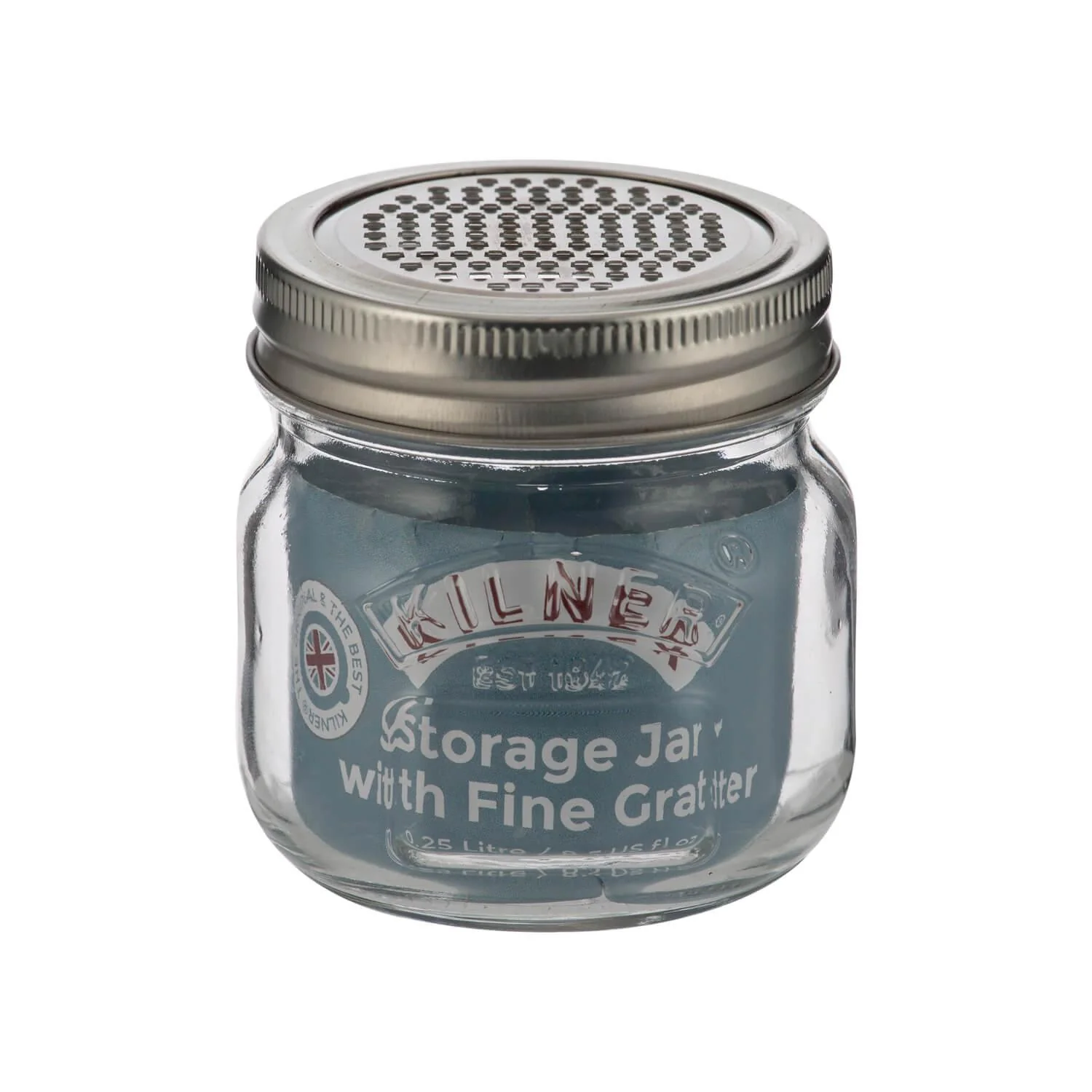 Kilner Glass Storage Jar with Grater Lid - 250ml - Image 7