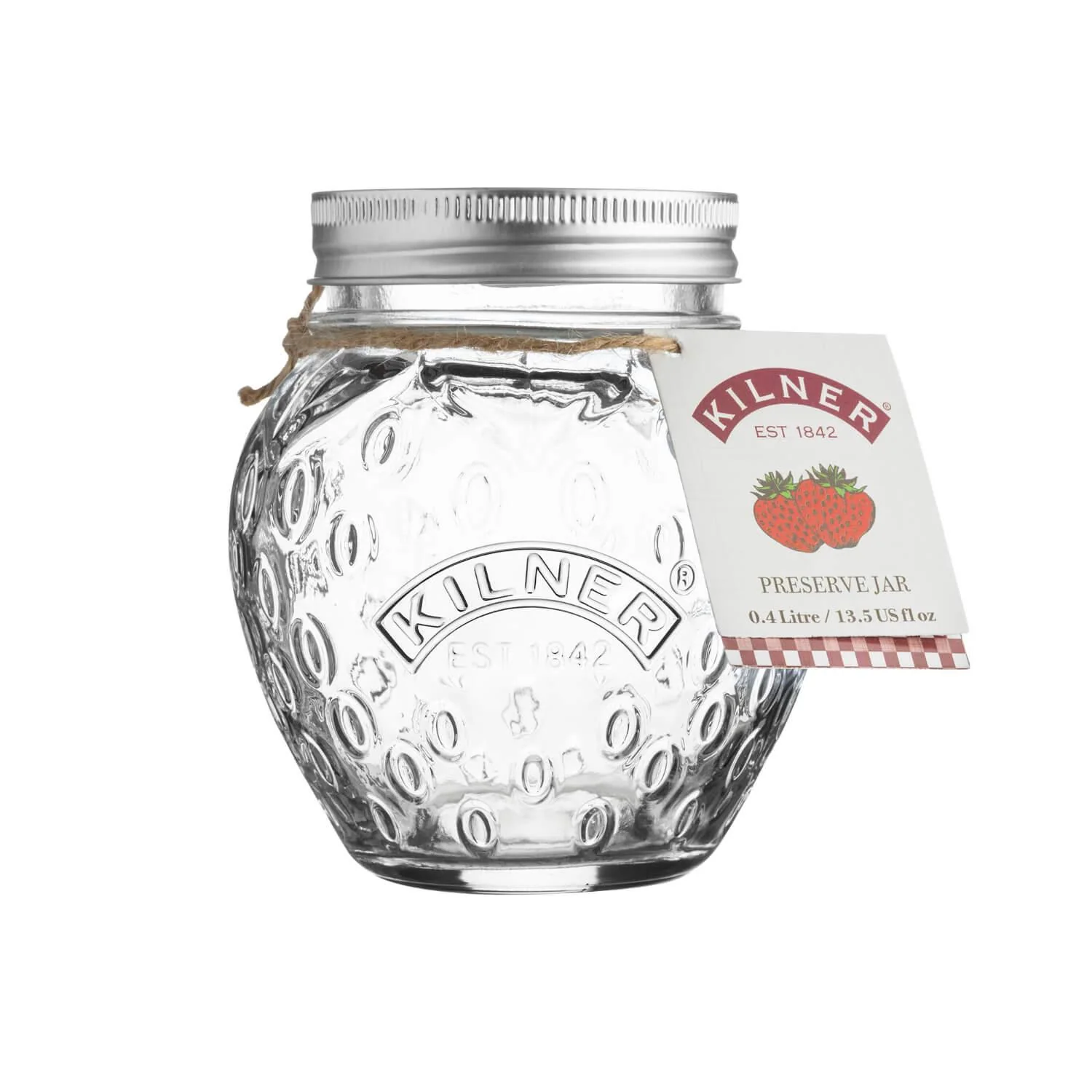 Kilner Glass Strawberry Preserve Jar - 400ml - Image 2