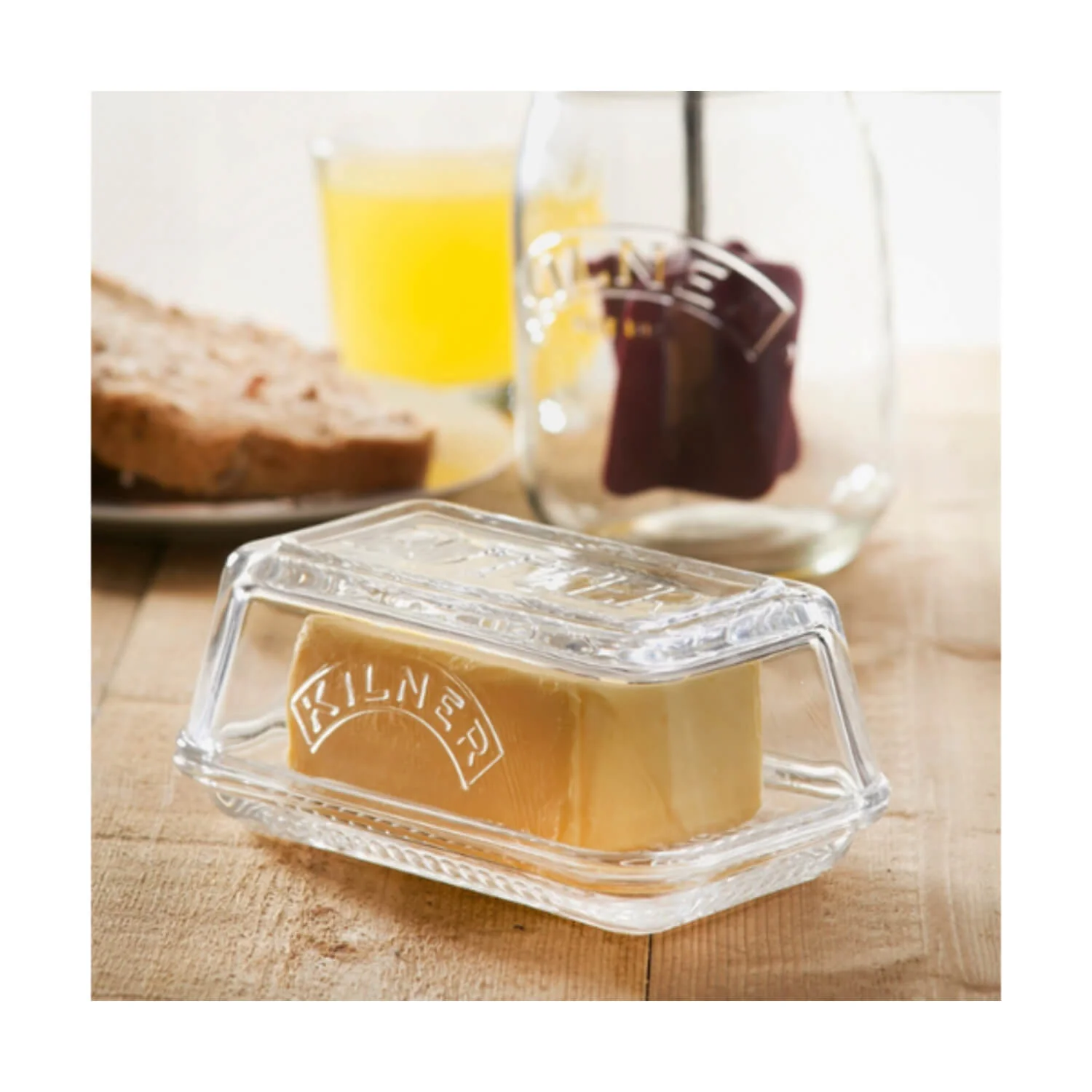 Kilner Glass Butter Dish - Clear - Image 4