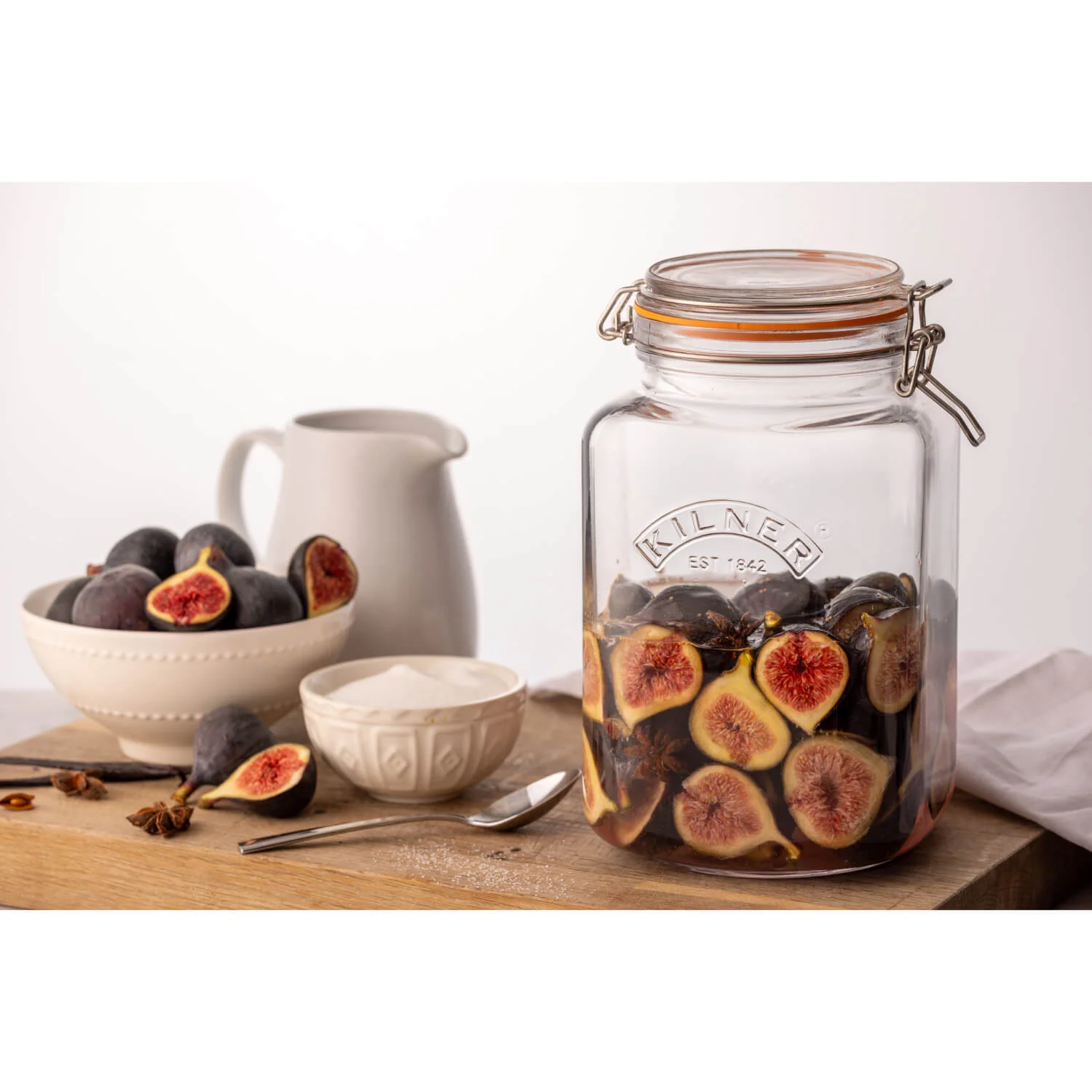 Kilner Glass Square Clip Top Storage Jar - 3 Litre - Image 2