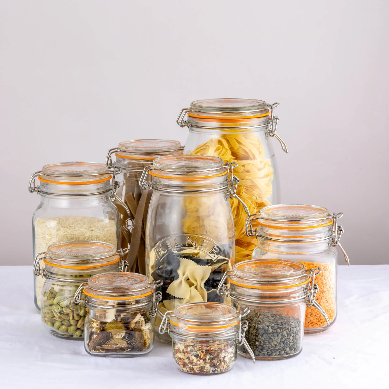Kilner Glass Square Clip Top Storage Jar - 3 Litre - Image 3