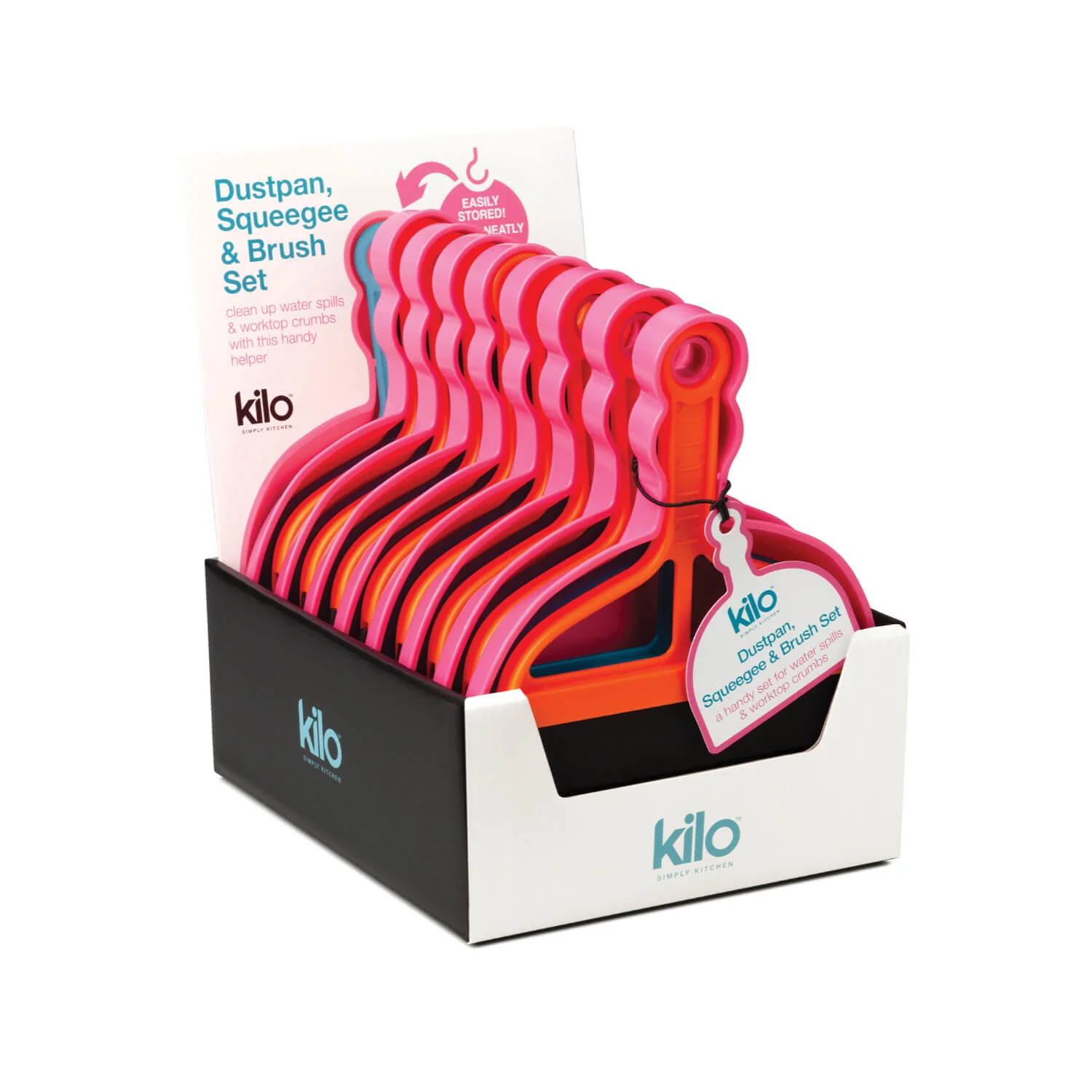 Kilo Mini Dustpan, Squeegee & Brush Set - Image 2