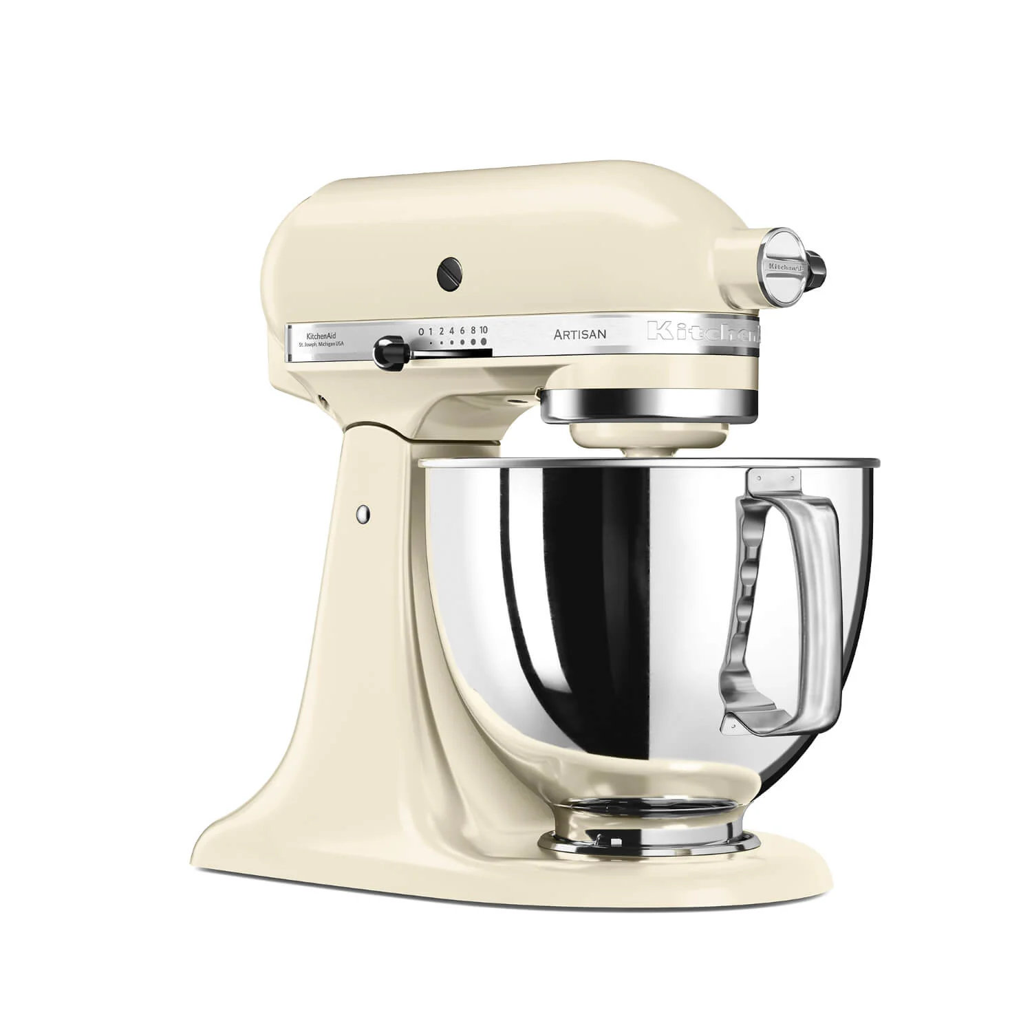 KitchenAid 125 Artisan Tilt-Head Stand Mixer - Almond Cream - Image 3