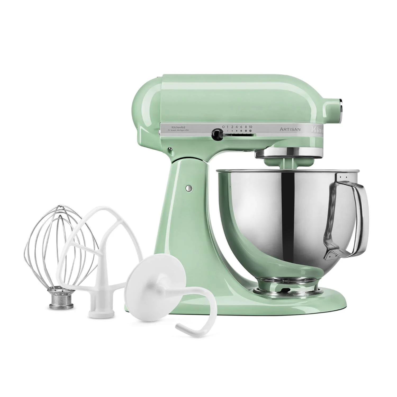 KitchenAid 125 Artisan Tilt-Head Stand Mixer - Pistachio - Image 4