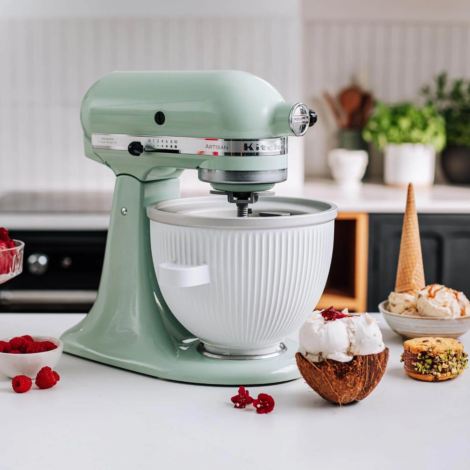 KitchenAid 125 Artisan Tilt-Head Stand Mixer - Pistachio - Image 6