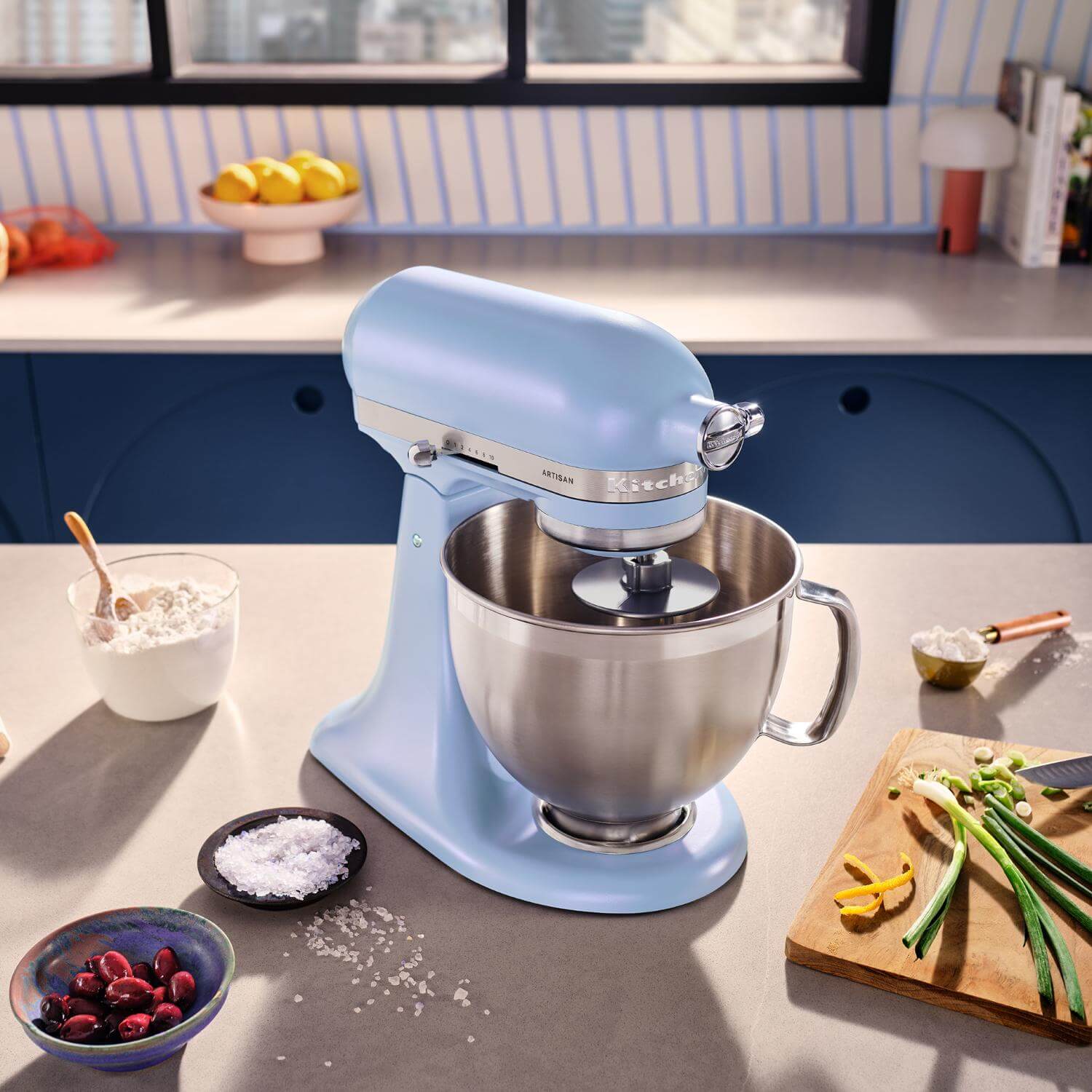 KitchenAid 195 Artisan Tilt-Head Stand Mixer - Blue Salt - Image 5