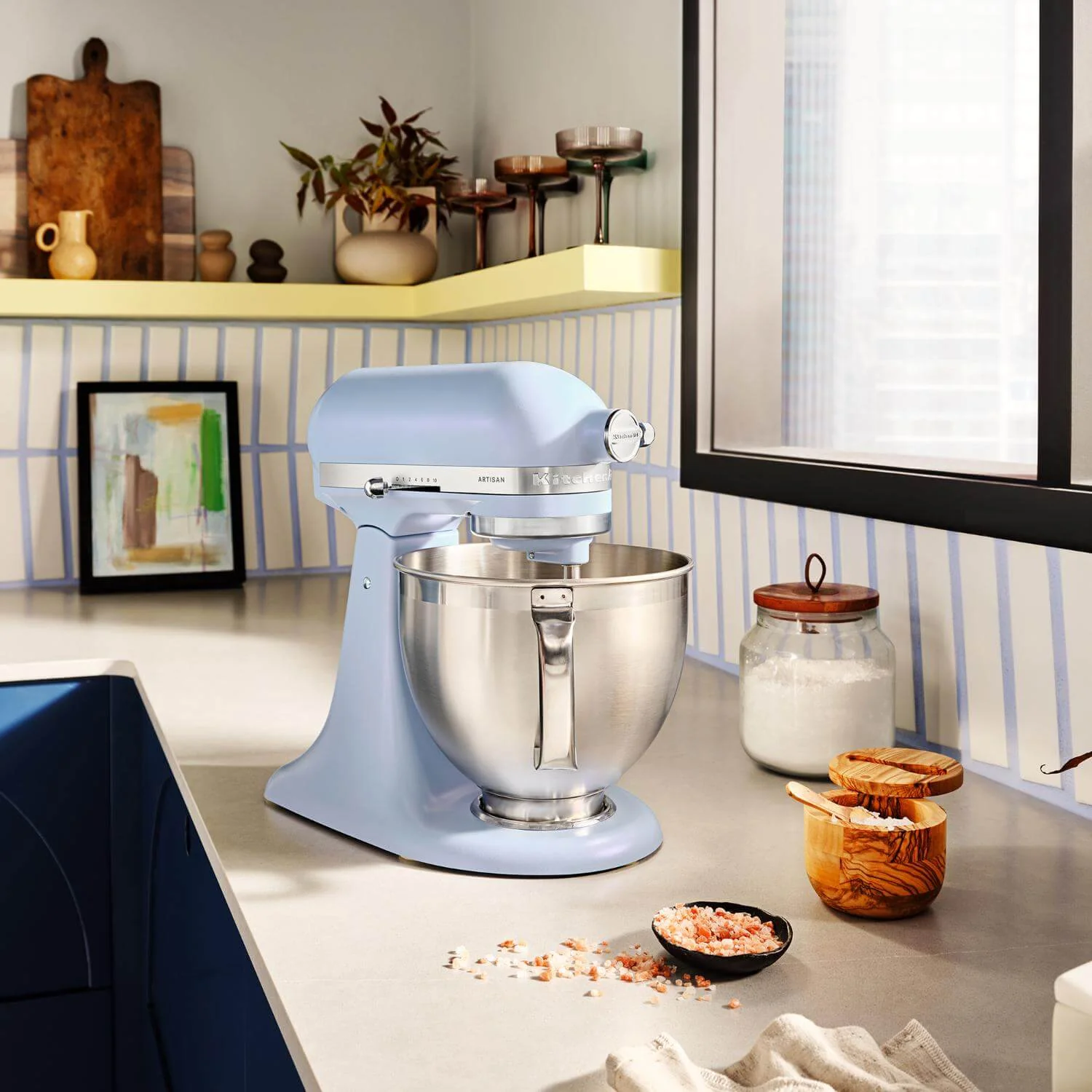 KitchenAid 195 Artisan Tilt-Head Stand Mixer - Blue Salt - Image 6