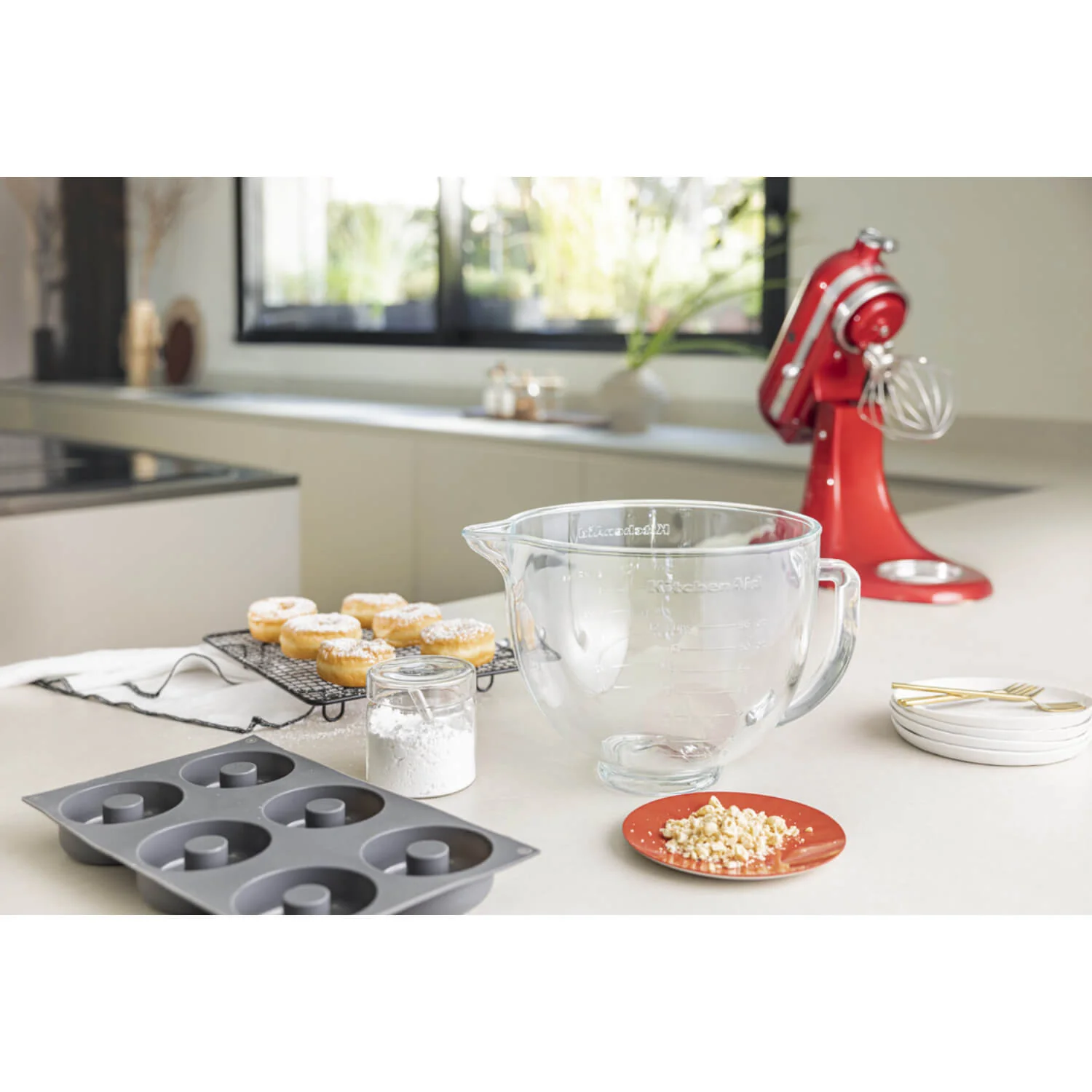 KitchenAid 5KSM5GB Glass Mixing Bowl - 4.8 Litre - Image 6