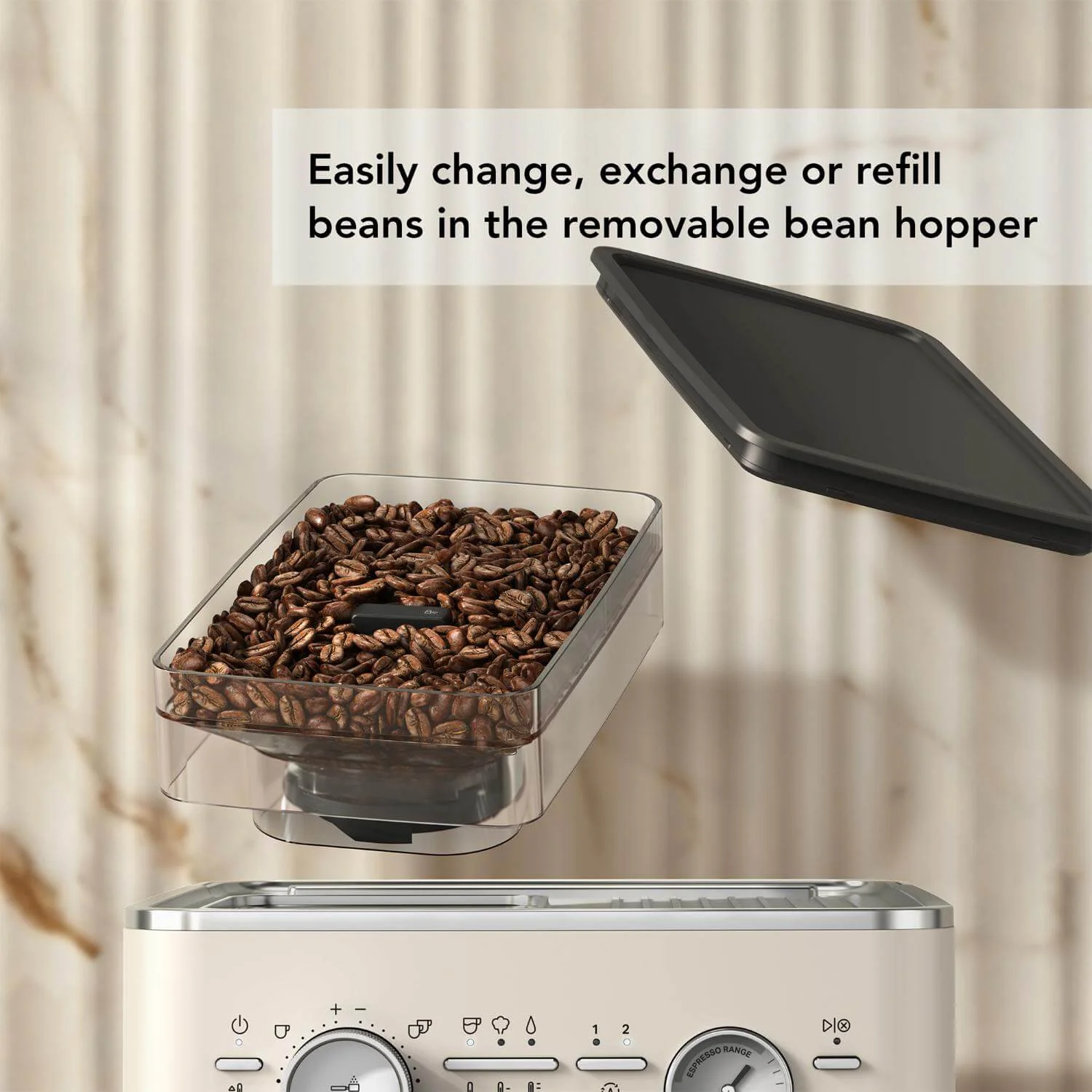 KitchenAid 5KES6551BPL Semi Automatic Espresso Machine with Burr Grinder - Porcelain - Image 6