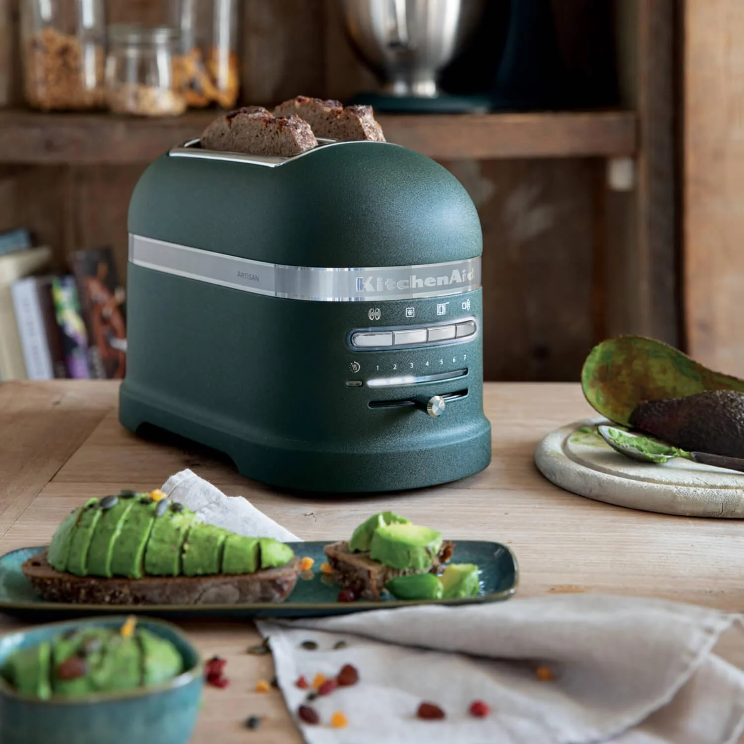 KitchenAid Artisan Kettle & 2 Slice Toaster Set - Pebble Palm - Image 4