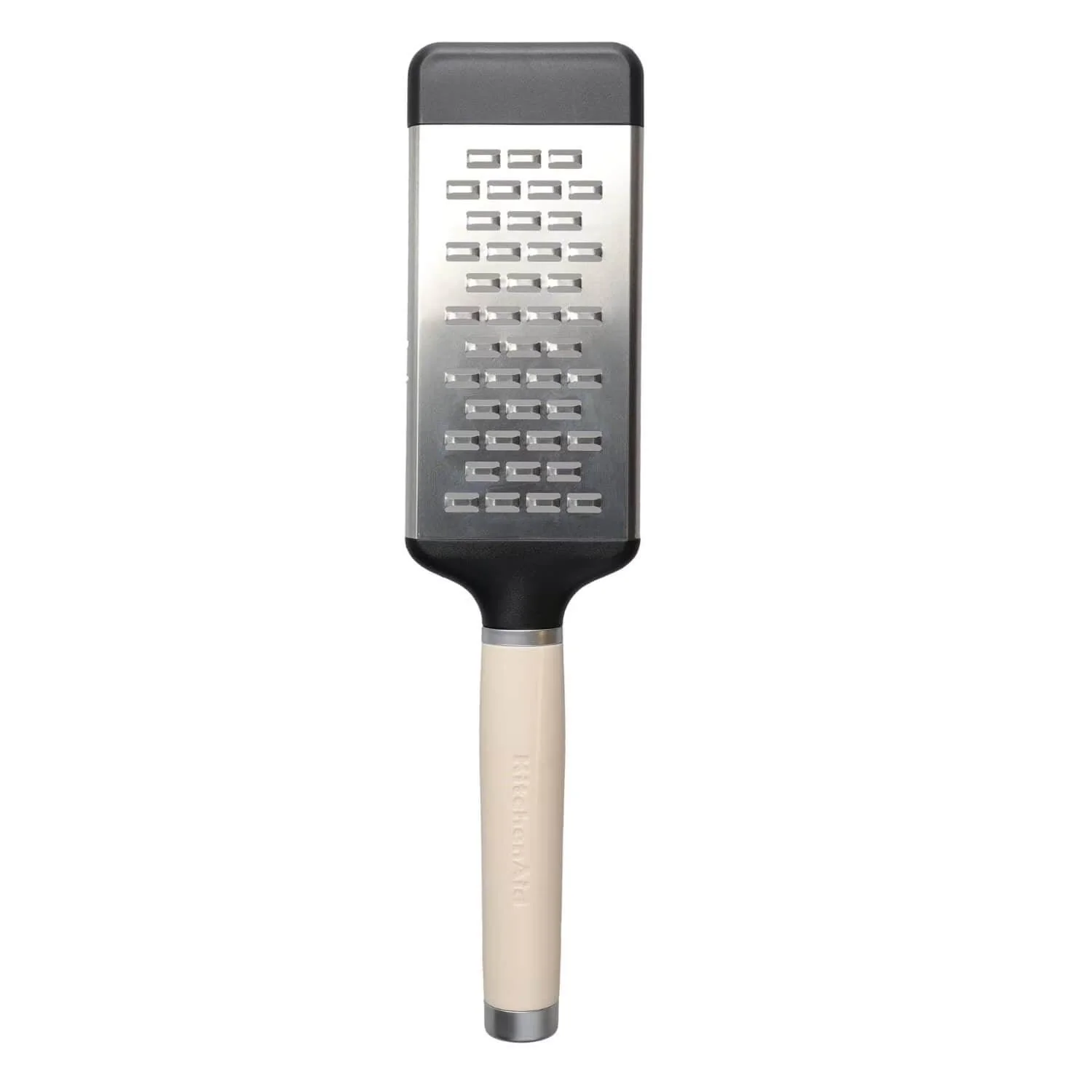 KitchenAid Utensils Etched Stainless Steel Medium Flat Grater - Almond Cream