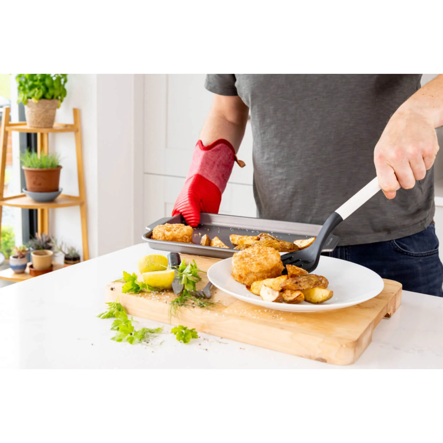 KitchenAid Slotted Turner - Porcelain White - Image 4