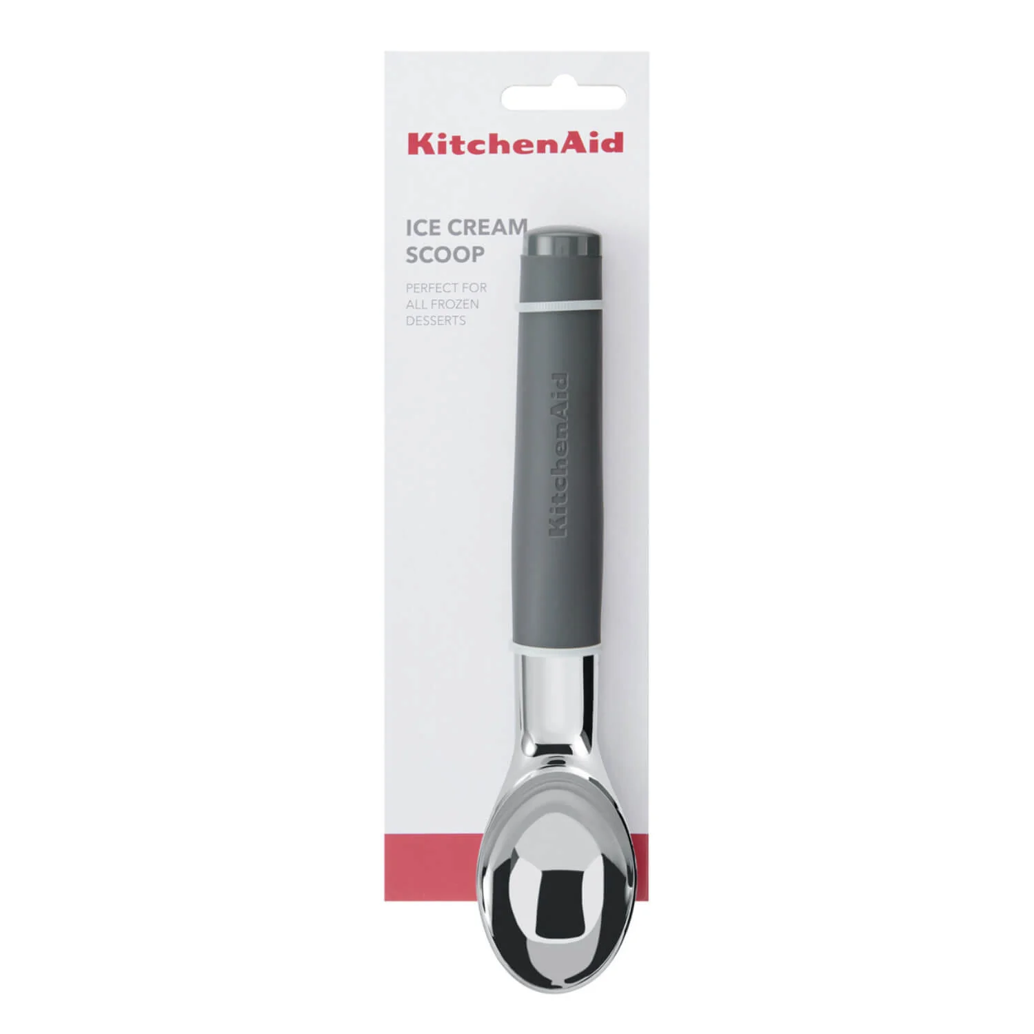 KitchenAid Soft Grip Ice Cream Scoop - Charcoal Grey - Image 3
