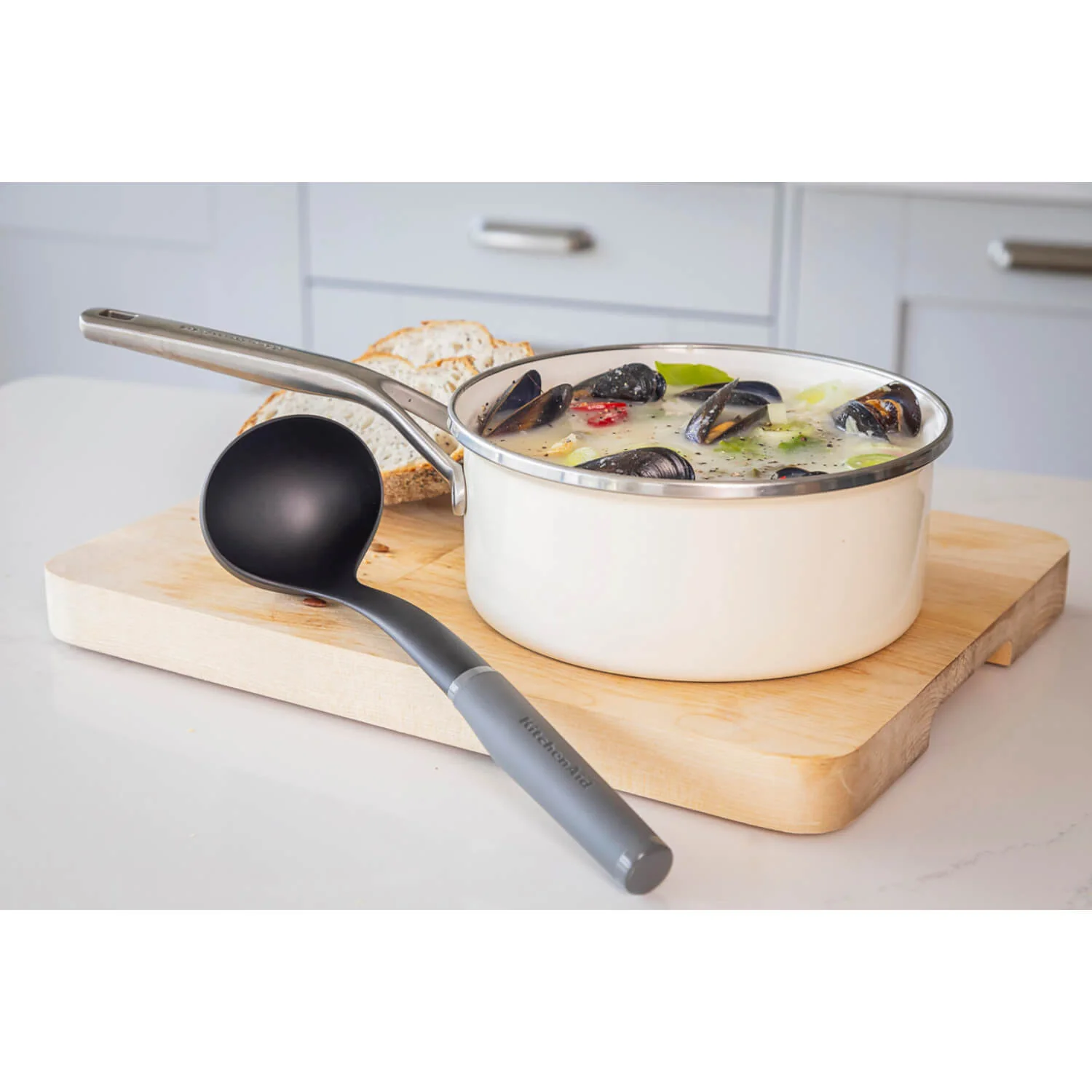 KitchenAid Soft Grip Ladle - Charcoal Grey - Image 6