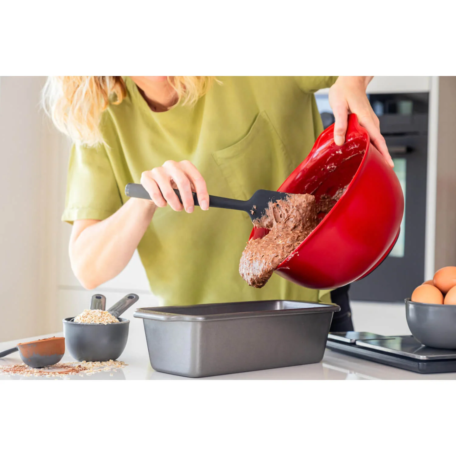KitchenAid Soft Grip Scraper Spatula - Charcoal Grey - Image 4