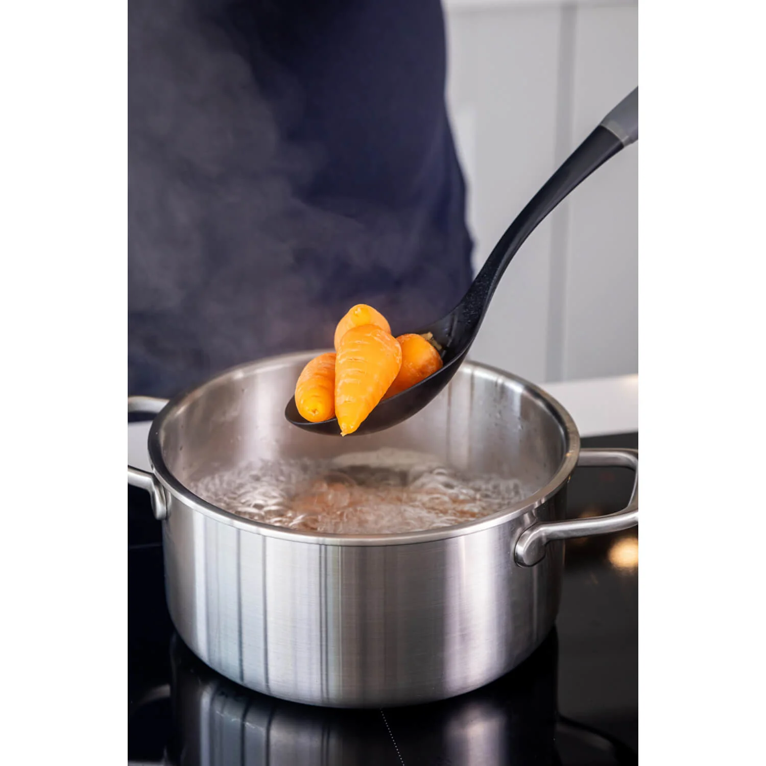 KitchenAid Soft Grip Slotted Spoon - Charcoal Grey - Image 4