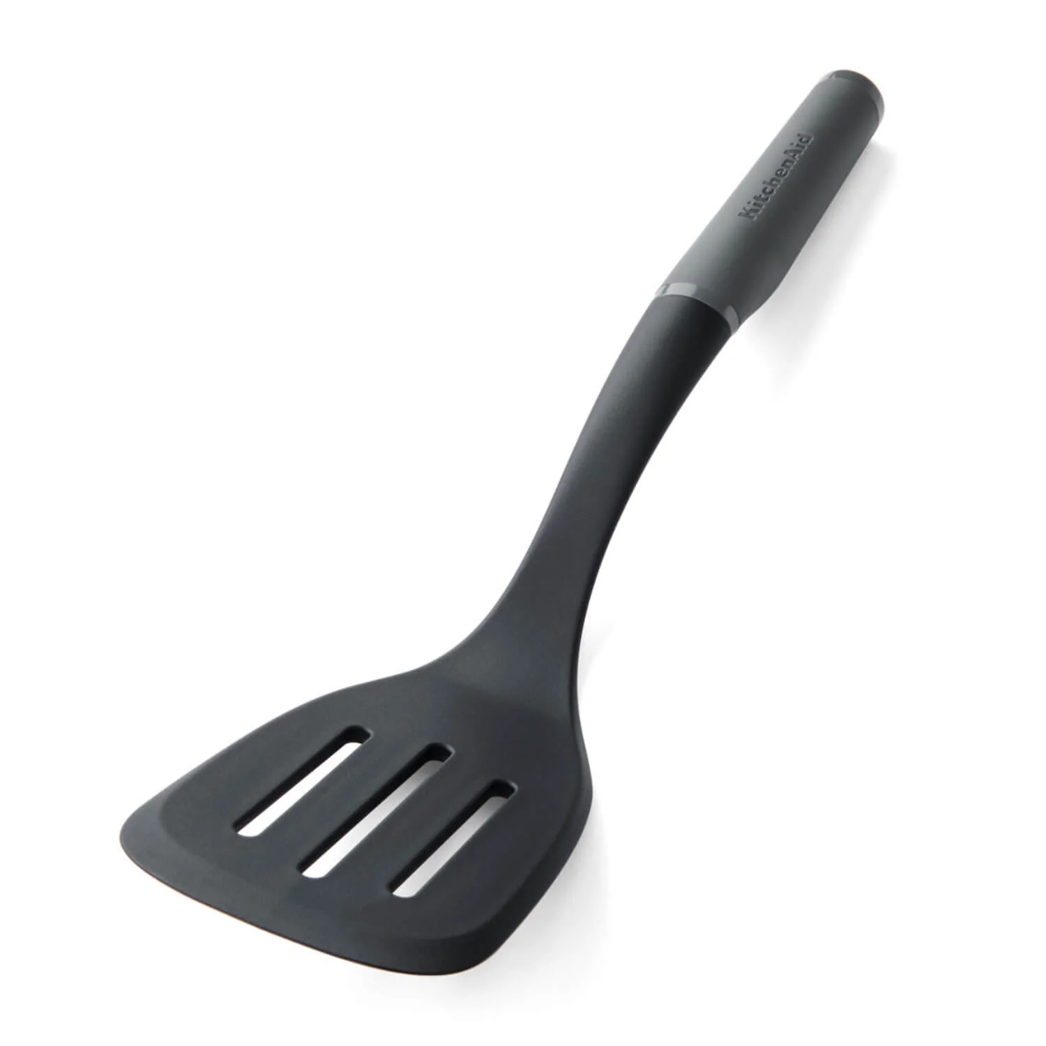 KitchenAid Soft Grip Slotted Turner - Charcoal Grey - Image 2