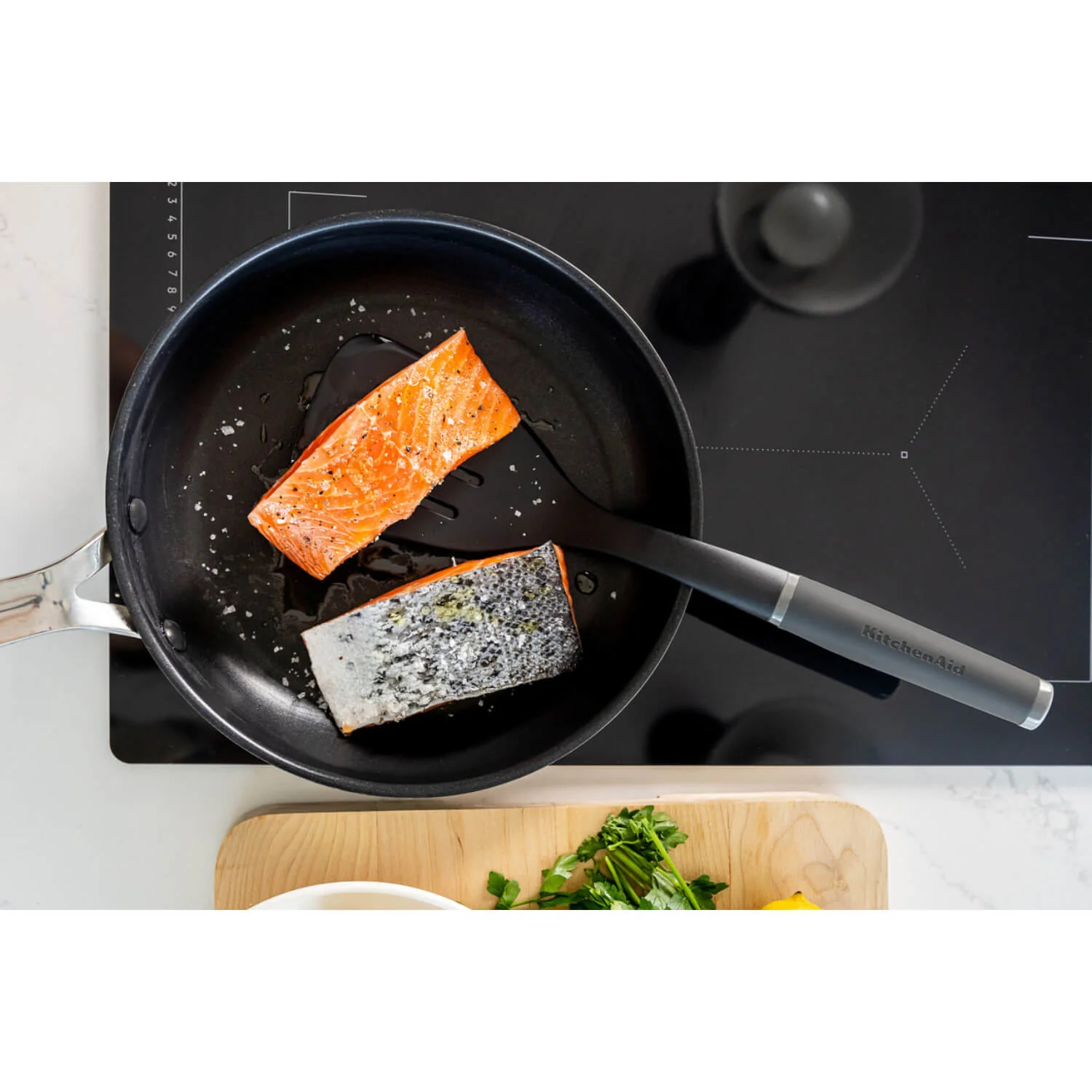 KitchenAid Soft Grip Slotted Turner - Charcoal Grey - Image 6