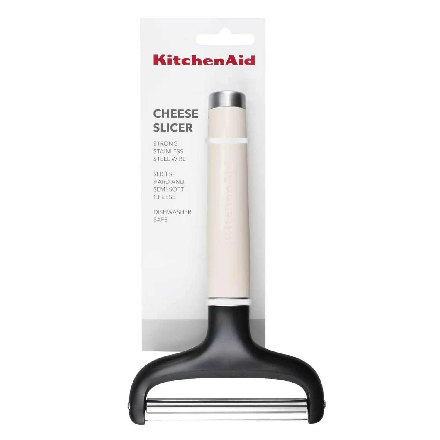 KitchenAid Utensils Stainless Steel Cheese Slicer - Almond Cream - Image 3