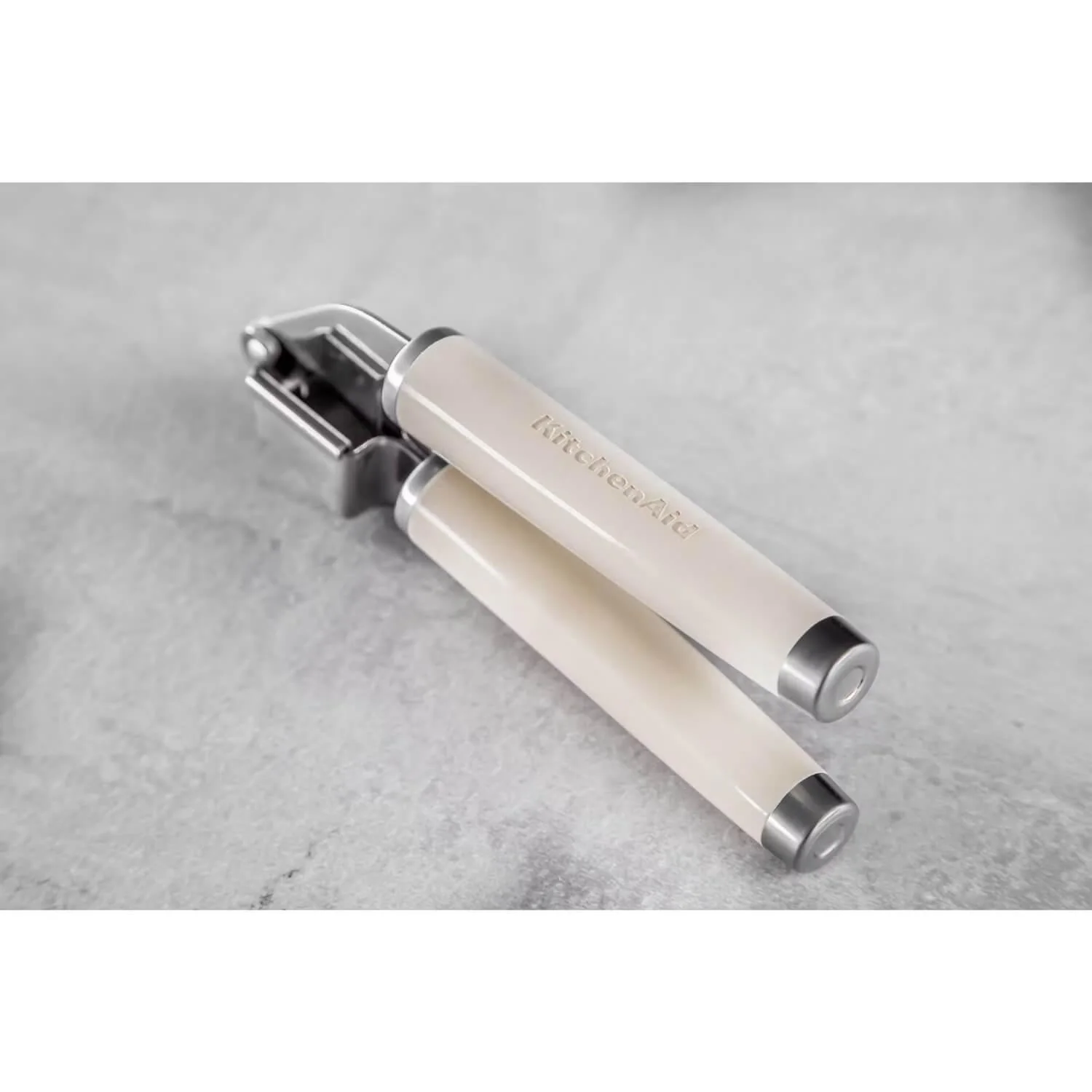 KitchenAid Utensils Stainless Steel Garlic Press - Almond Cream - Image 4