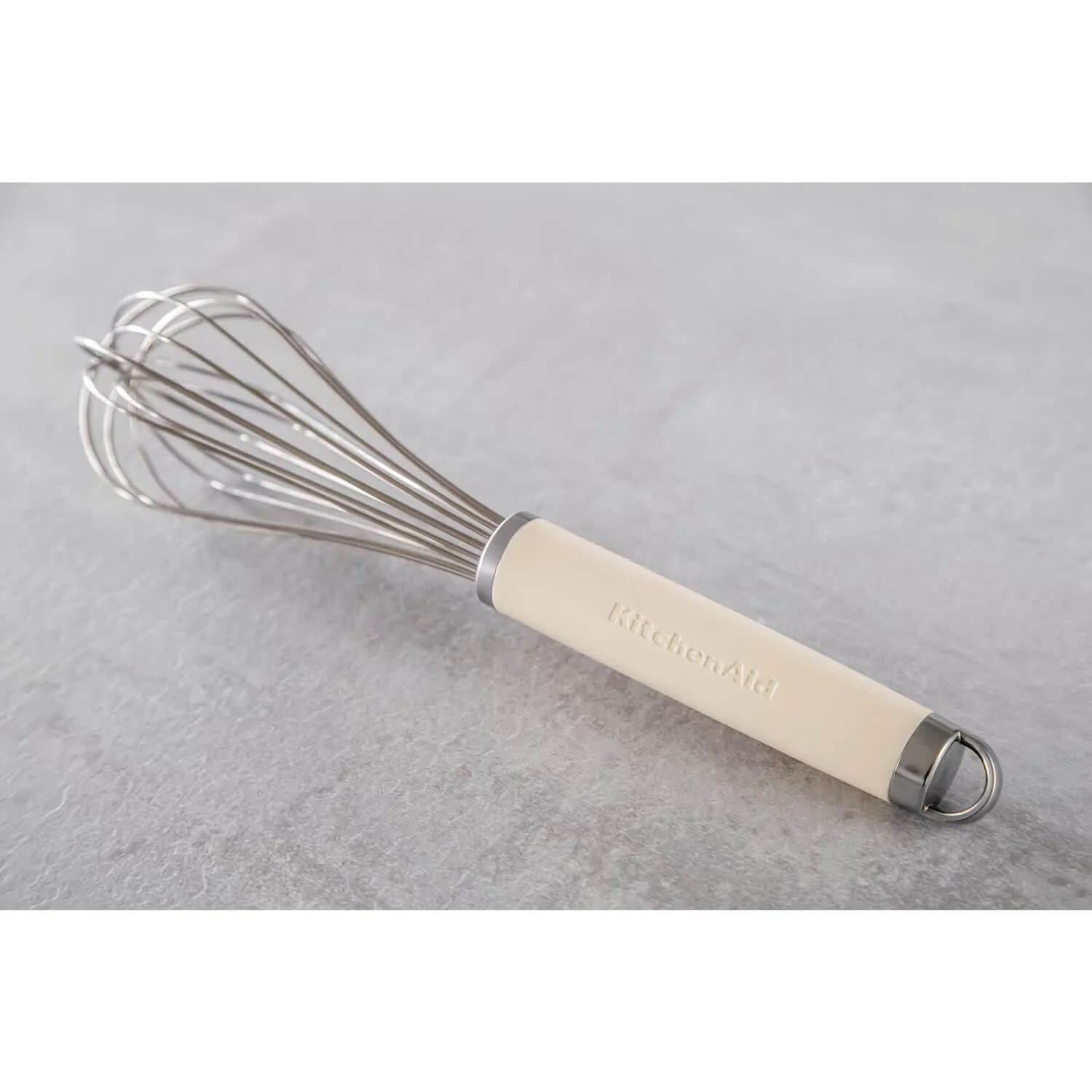 KitchenAid Stainless Steel Wire Whisk - Almond Cream - Image 3