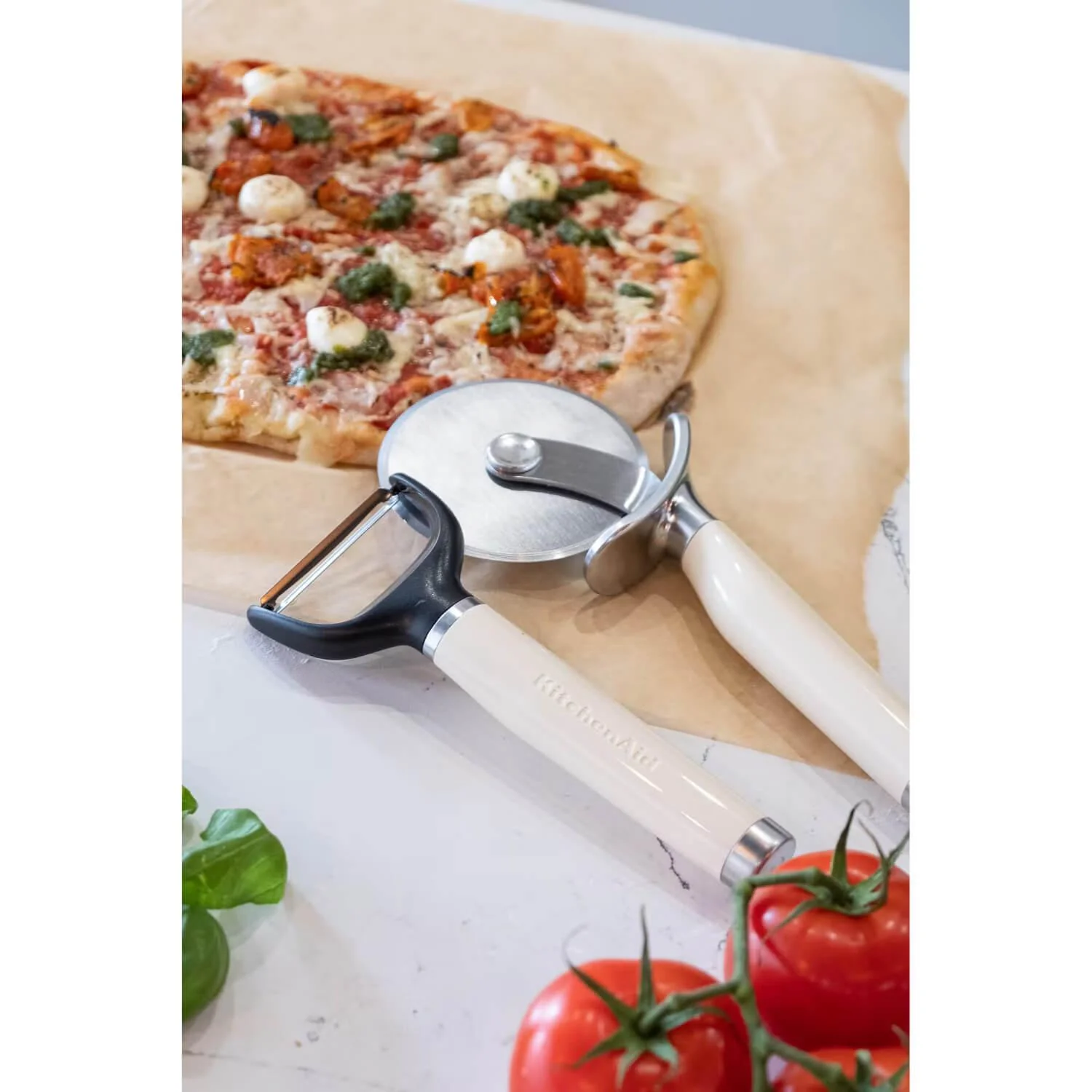 KitchenAid Utensils Stainless Steel Y Peeler - Almond Cream - Image 5