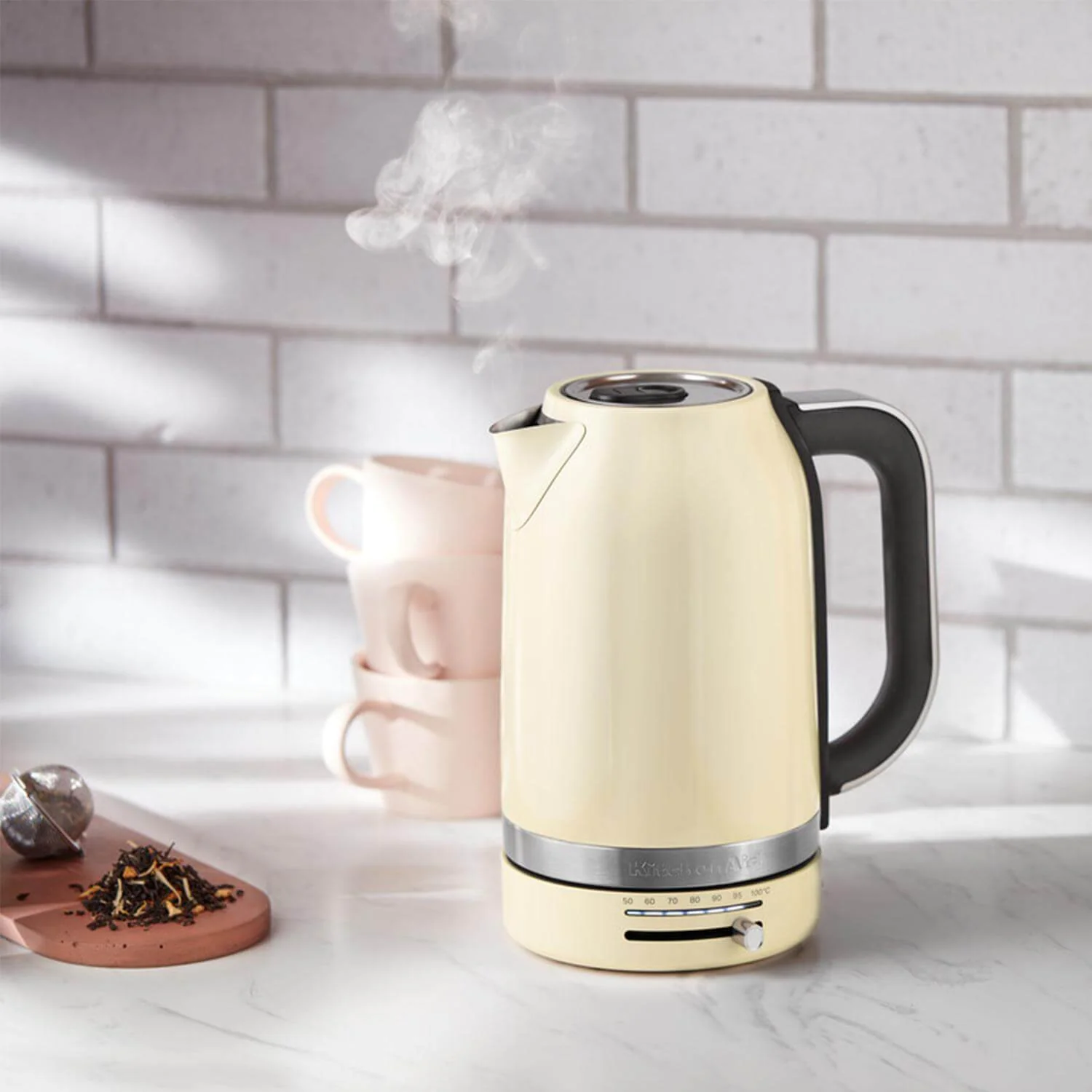 KitchenAid Variable Temperature 5KEK1701BAC 1.7 Litre Kettle - Almond Cream - Image 4