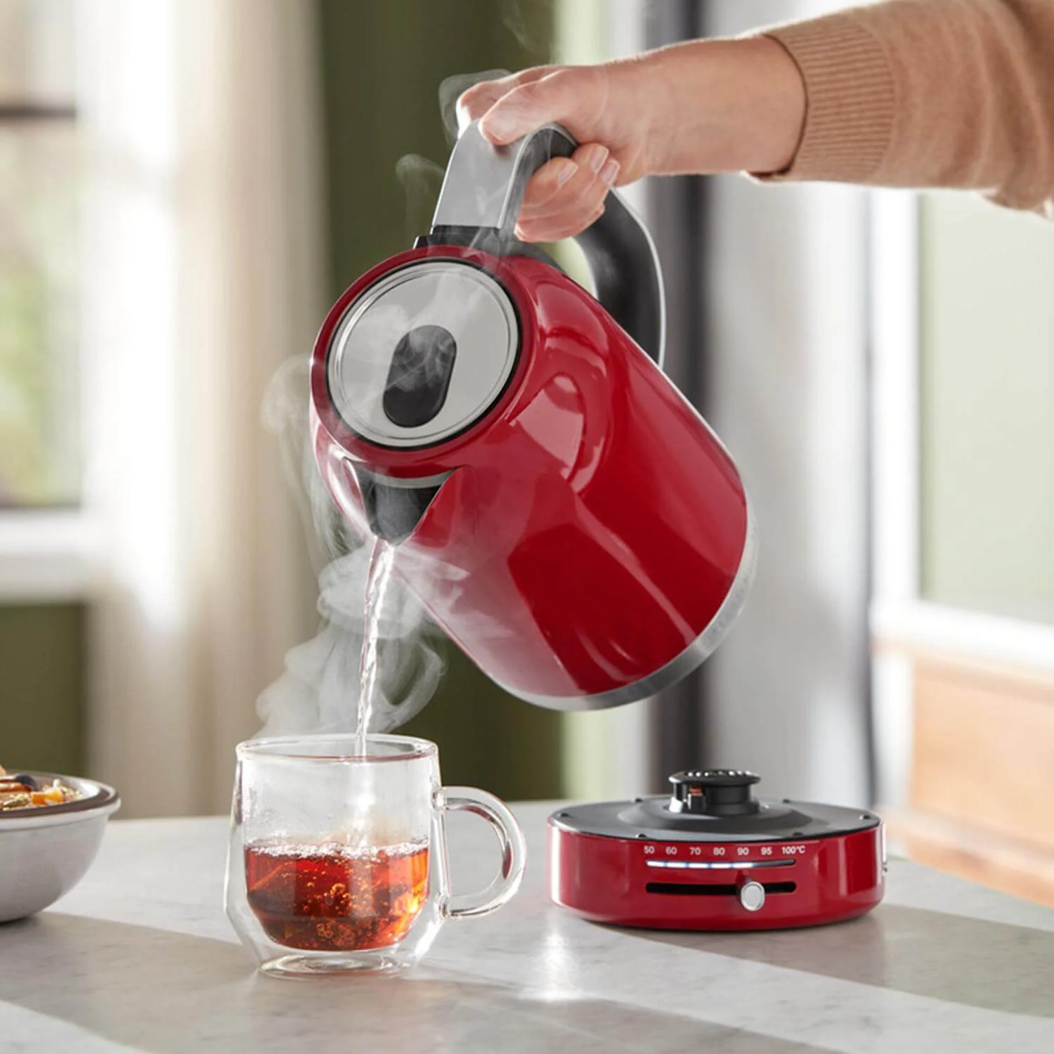 KitchenAid Variable Temperature 5KEK1701BER 1.7 Litre Kettle - Empire Red - Image 5