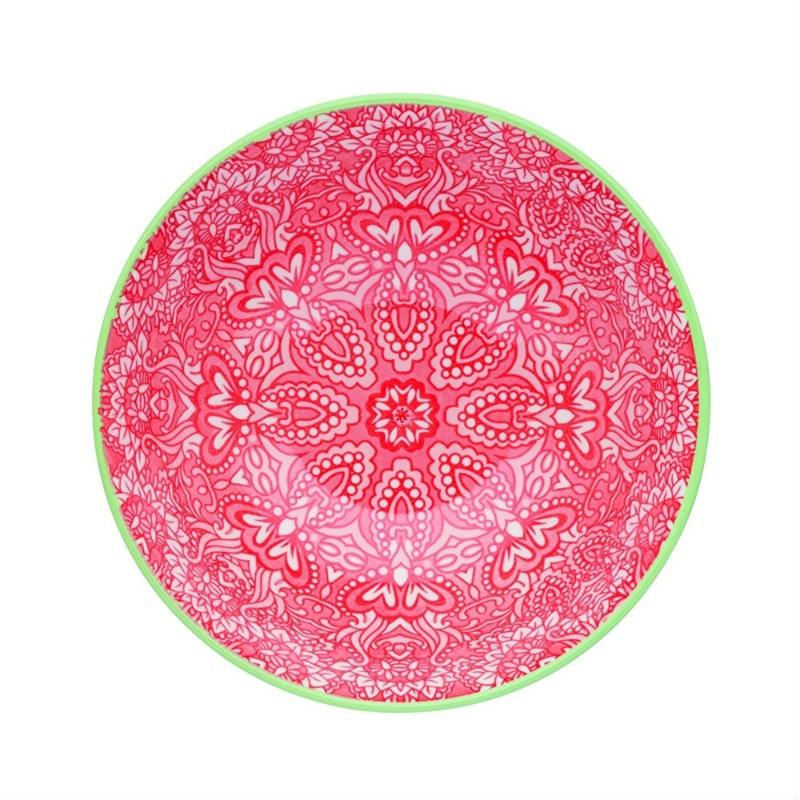 Kitchencraft Stoneware Bowl - Damask Red - Image 2