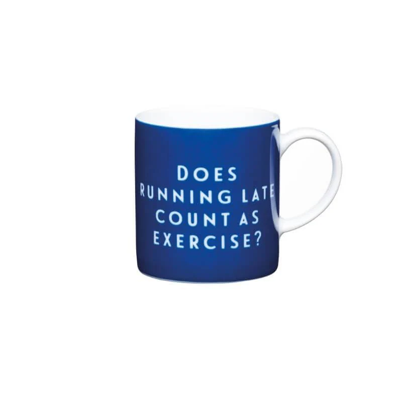 KitchenCraft Espresso Mug - "Running Late"