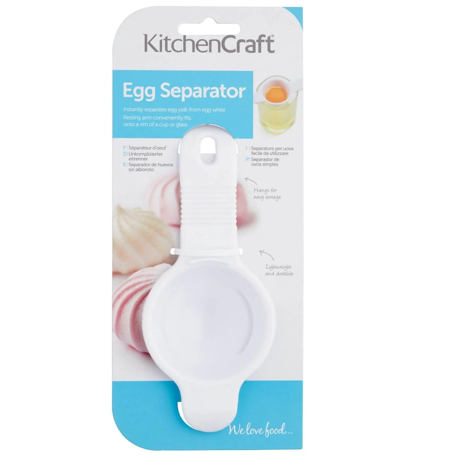 KitchenCraft Heavy Duty Egg Separator - White - Image 2