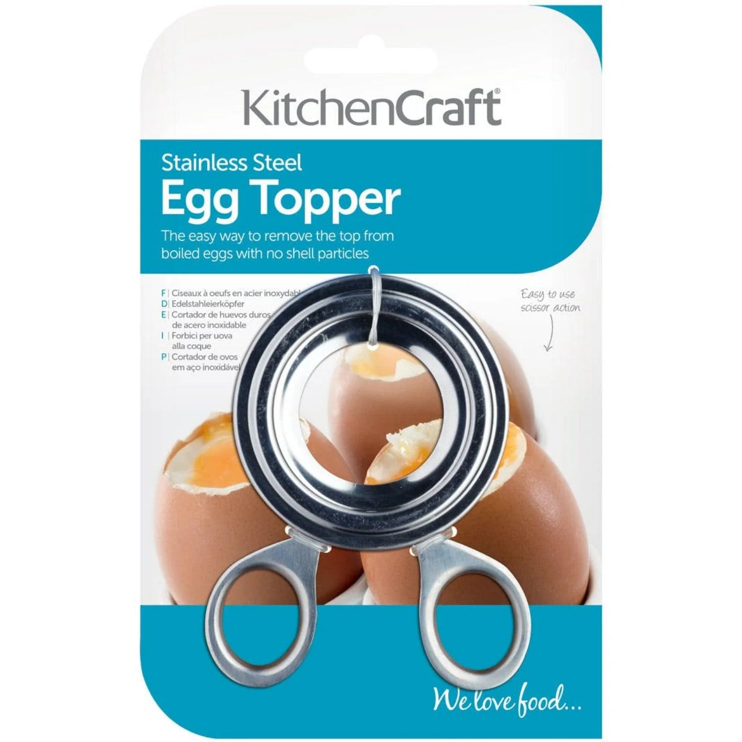 KitchenCraft Stainless Steel Egg Topper - Image 2