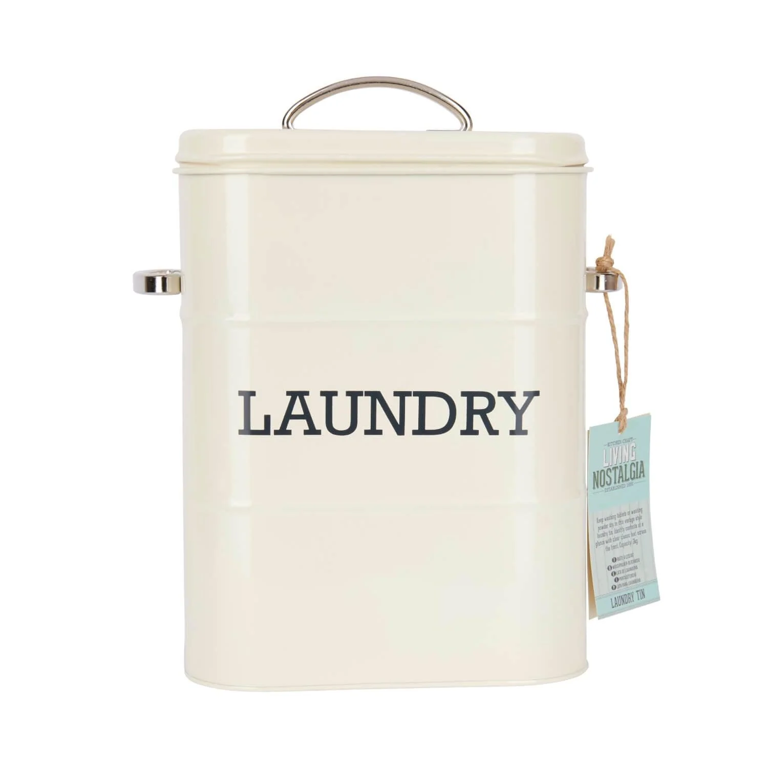 Living Nostalgia Laundry Soap Canister - Cream - Image 3