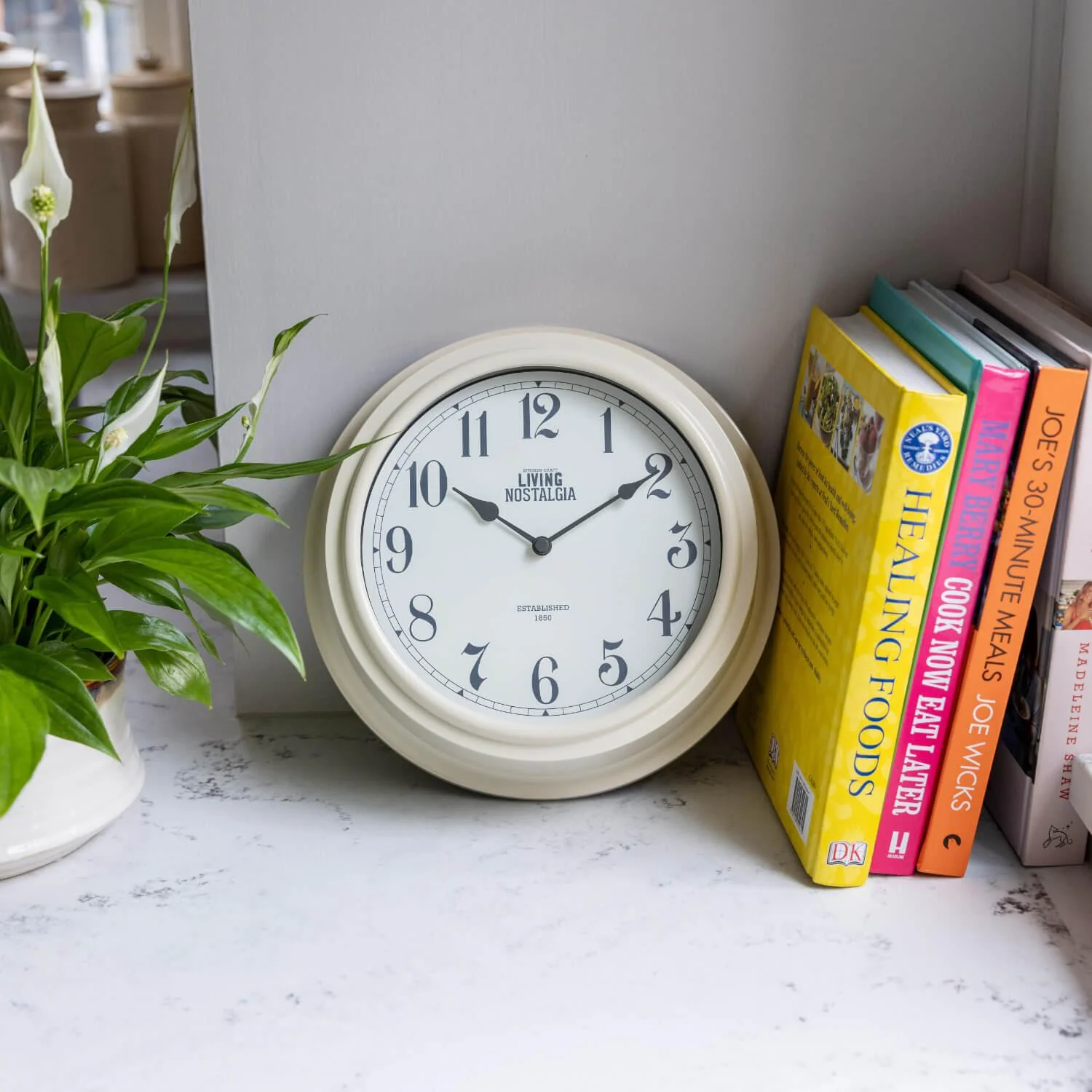 Living Nostalgia Wall Clock - Cream - Image 5