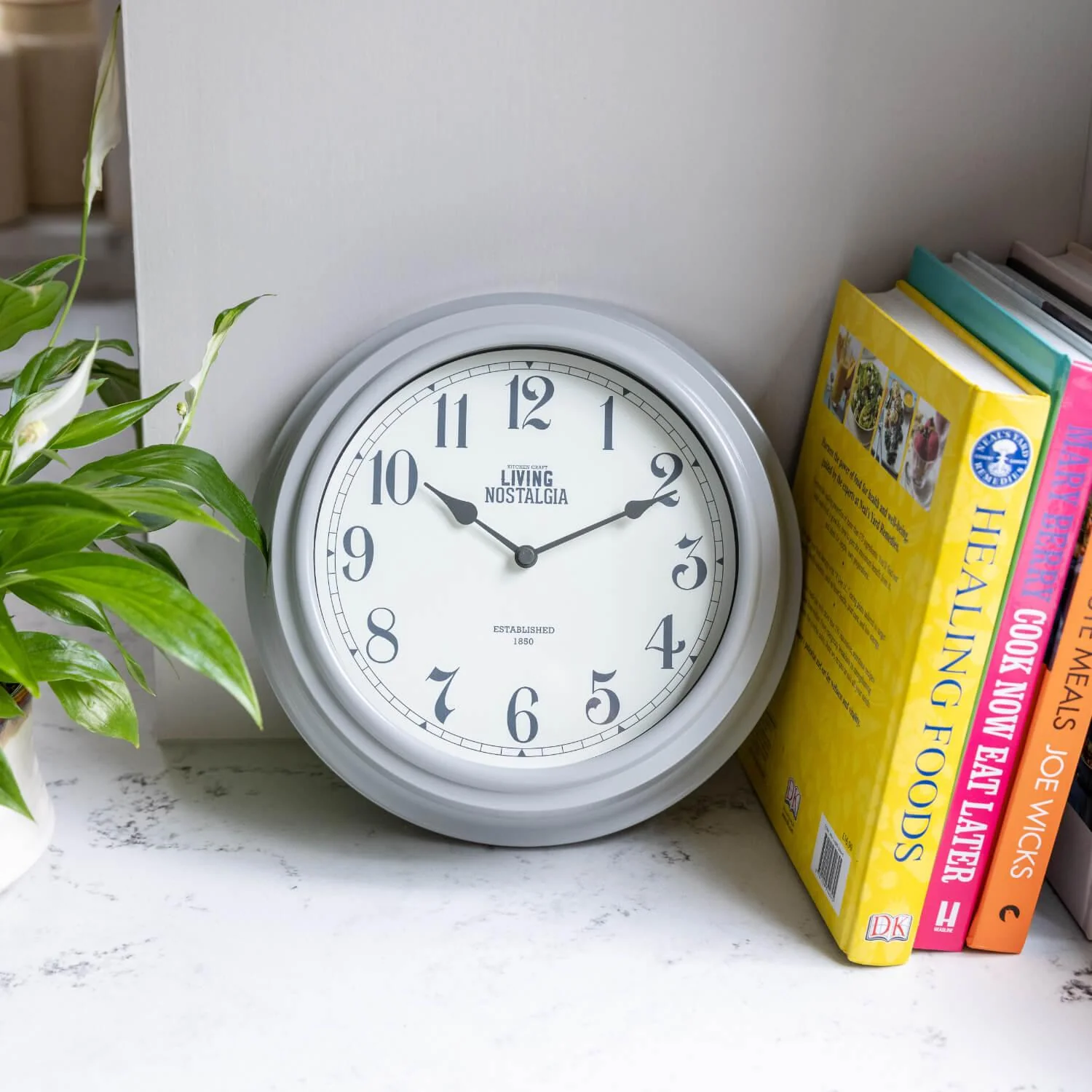 Living Nostalgia Wall Clock - Grey - Image 5