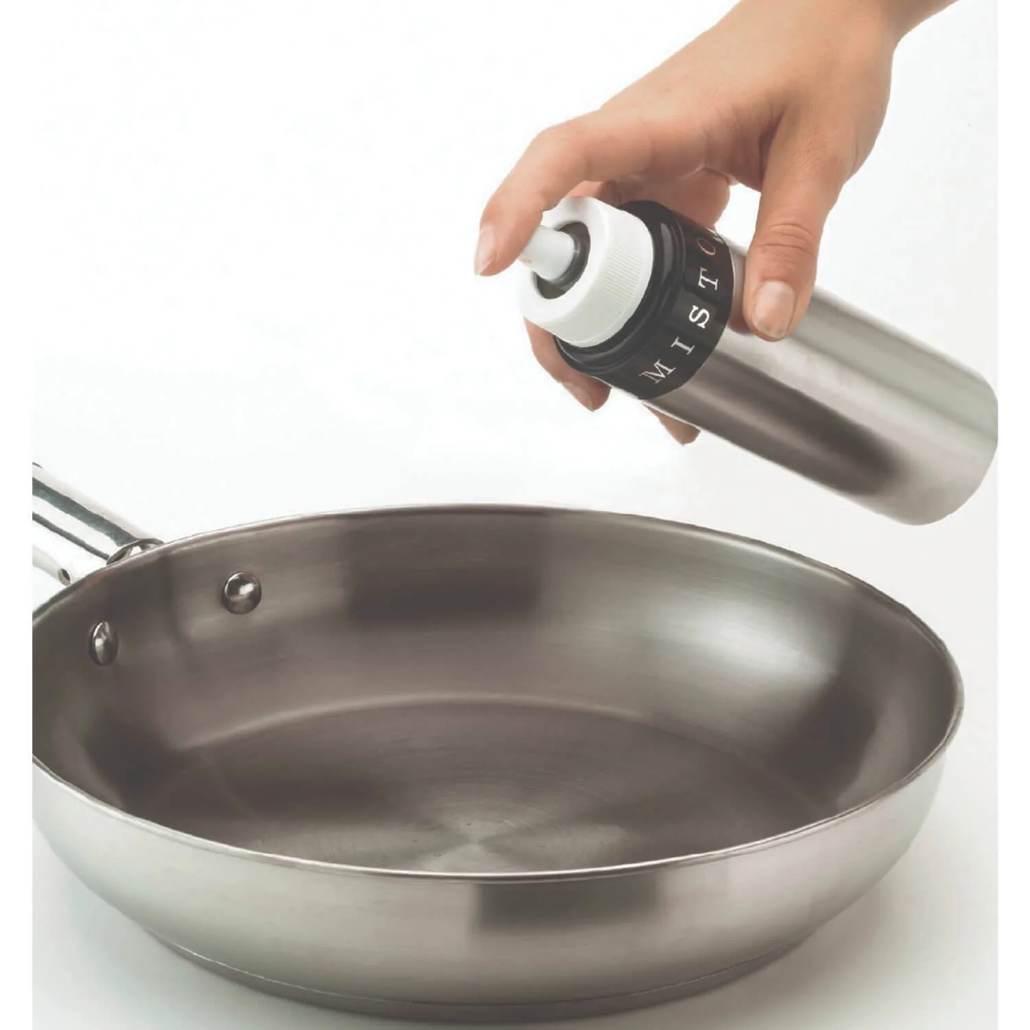Misto Reusable Oil Sprayer - Silver - Image 5