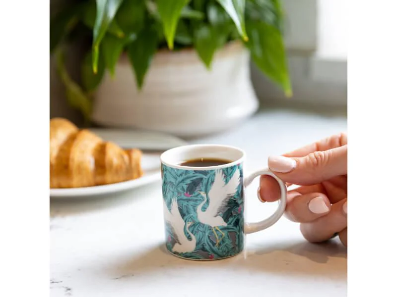 KitchenCraft Espresso Mug - Exotic Cranes - Image 5