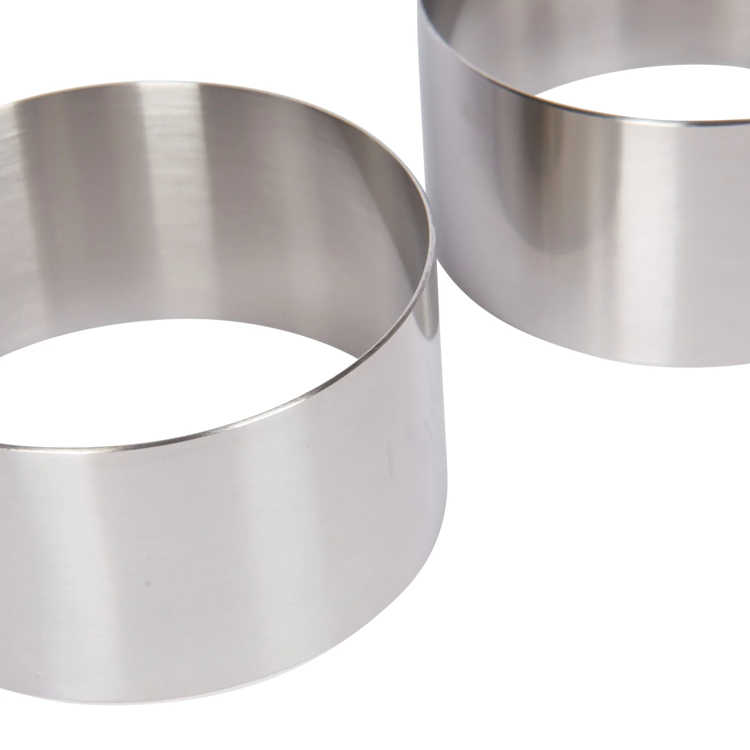 KitchenCraft Set Of 2 Large Stainless Steel Cooking Rings - 9cm x 3.5cm - Image 2
