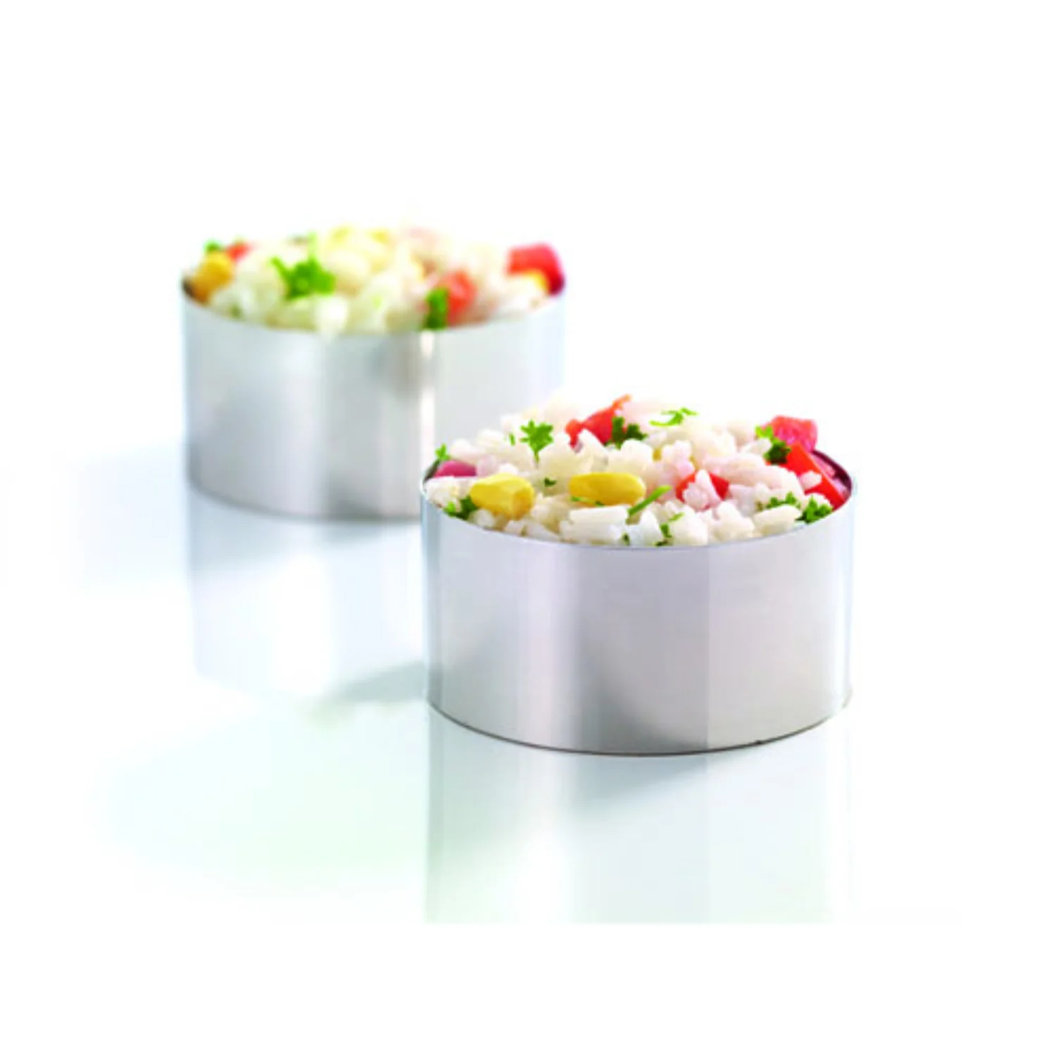 KitchenCraft Set Of 2 Large Stainless Steel Cooking Rings - 9cm x 3.5cm - Image 6