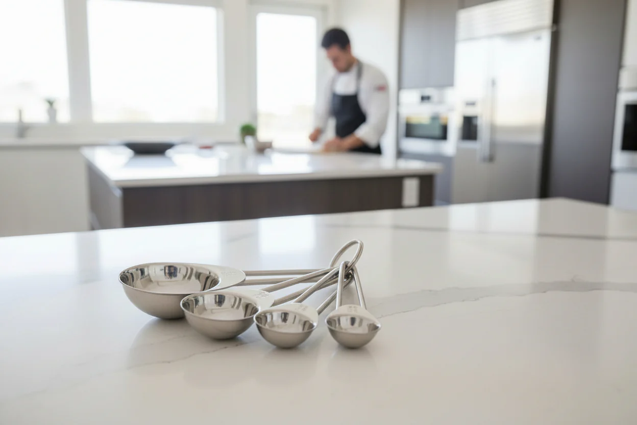 KitchenCraft Stainless Steel Measuring Spoon Set - 4 Piece - Image 2