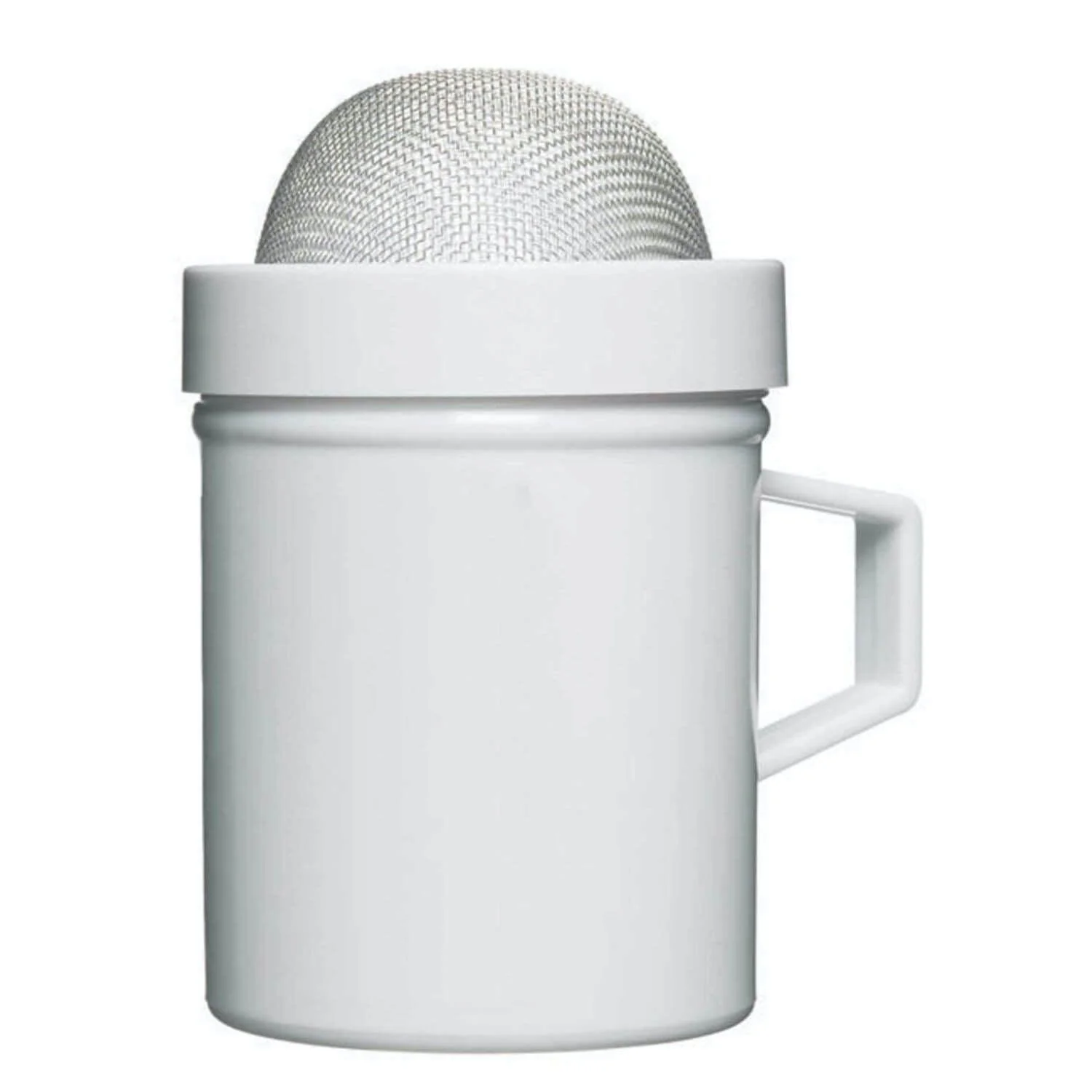 KitchenCraft Plastic Fine Mesh Shaker - White