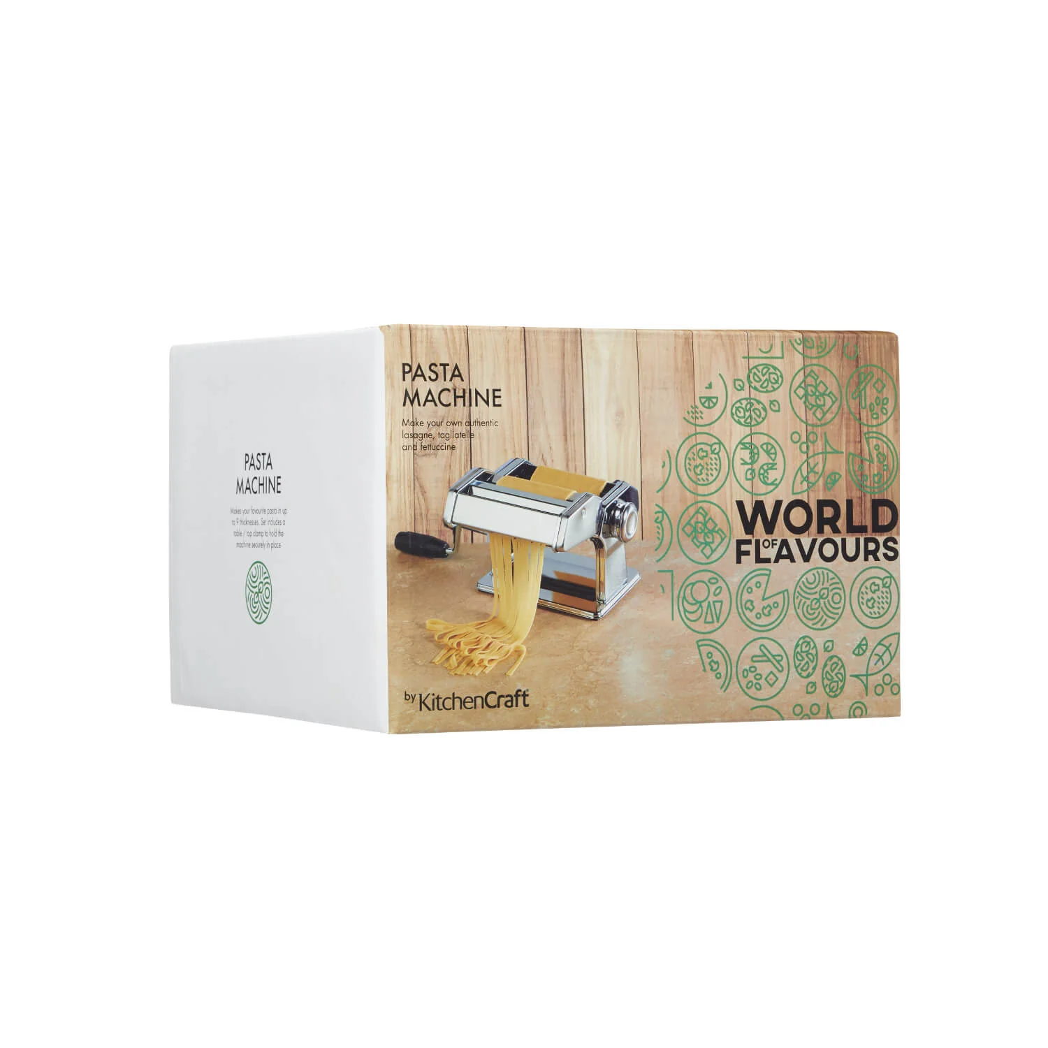 World of Flavours Italian Pasta Machine - Silver - Image 8