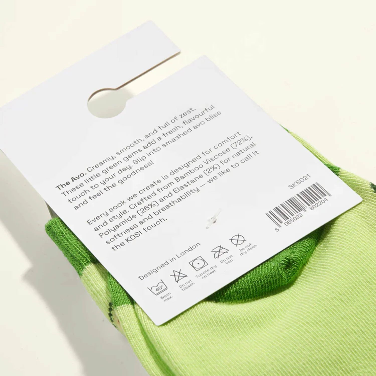 Kosi Bamboo Socks One Size 3-8 - The Avo - Image 3